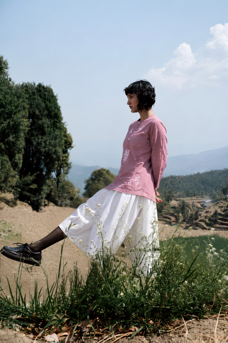 Dhatuh handcrafted Chikankari top