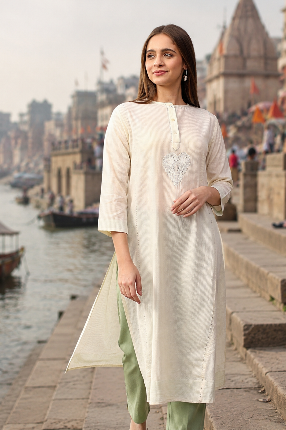 Irang handcrafted Chikankari Kurta