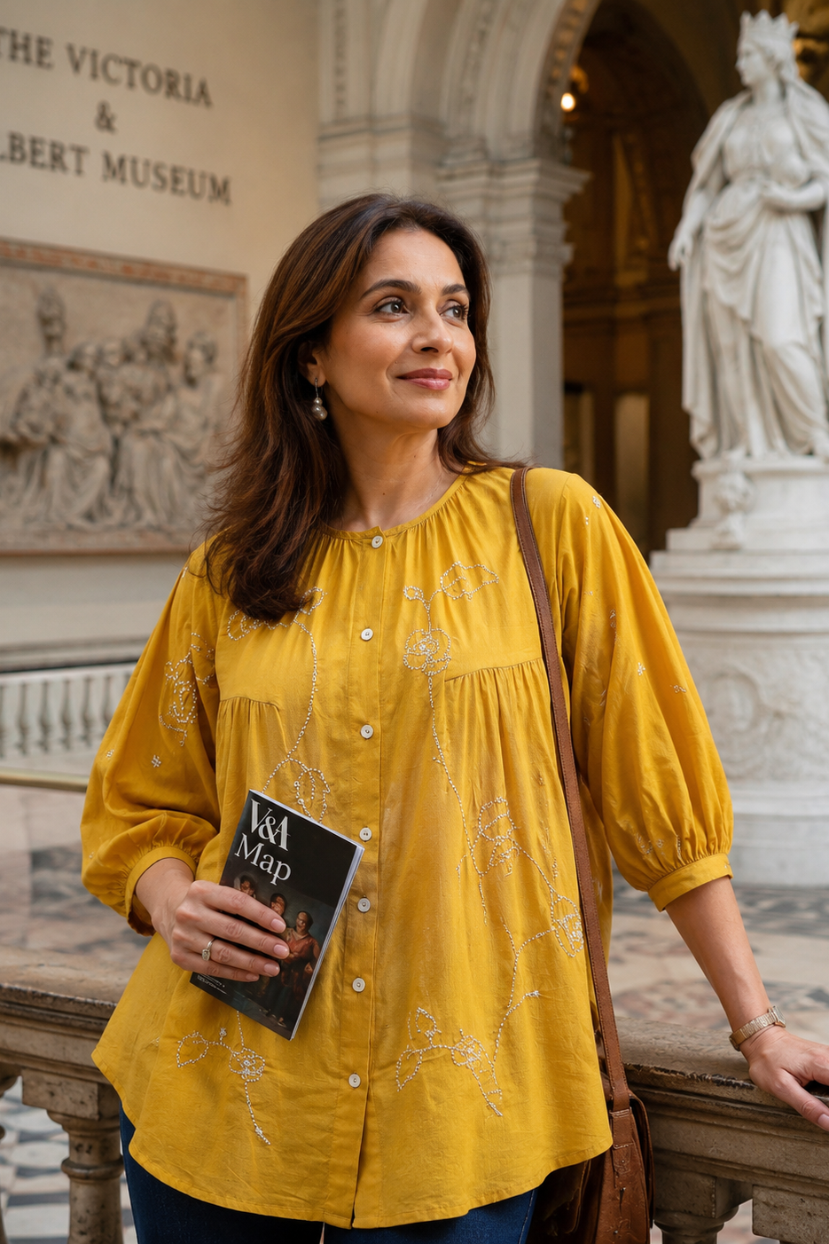 Preposition handcrafted Chikankari Shirt