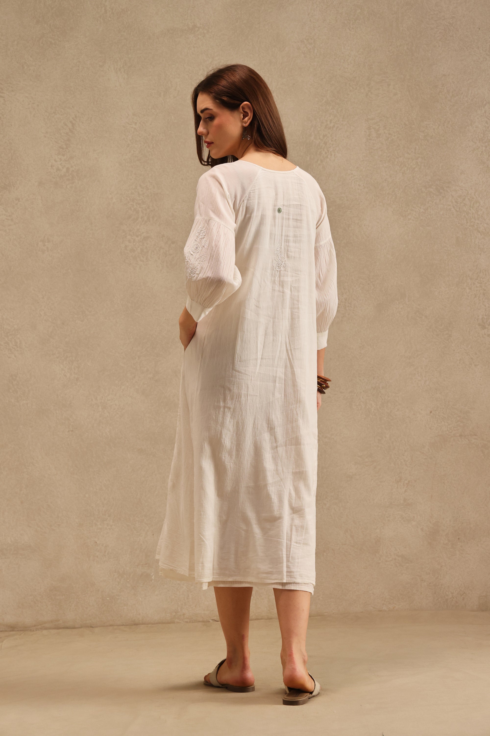 Deoria Handcrafted Chikankari Dress