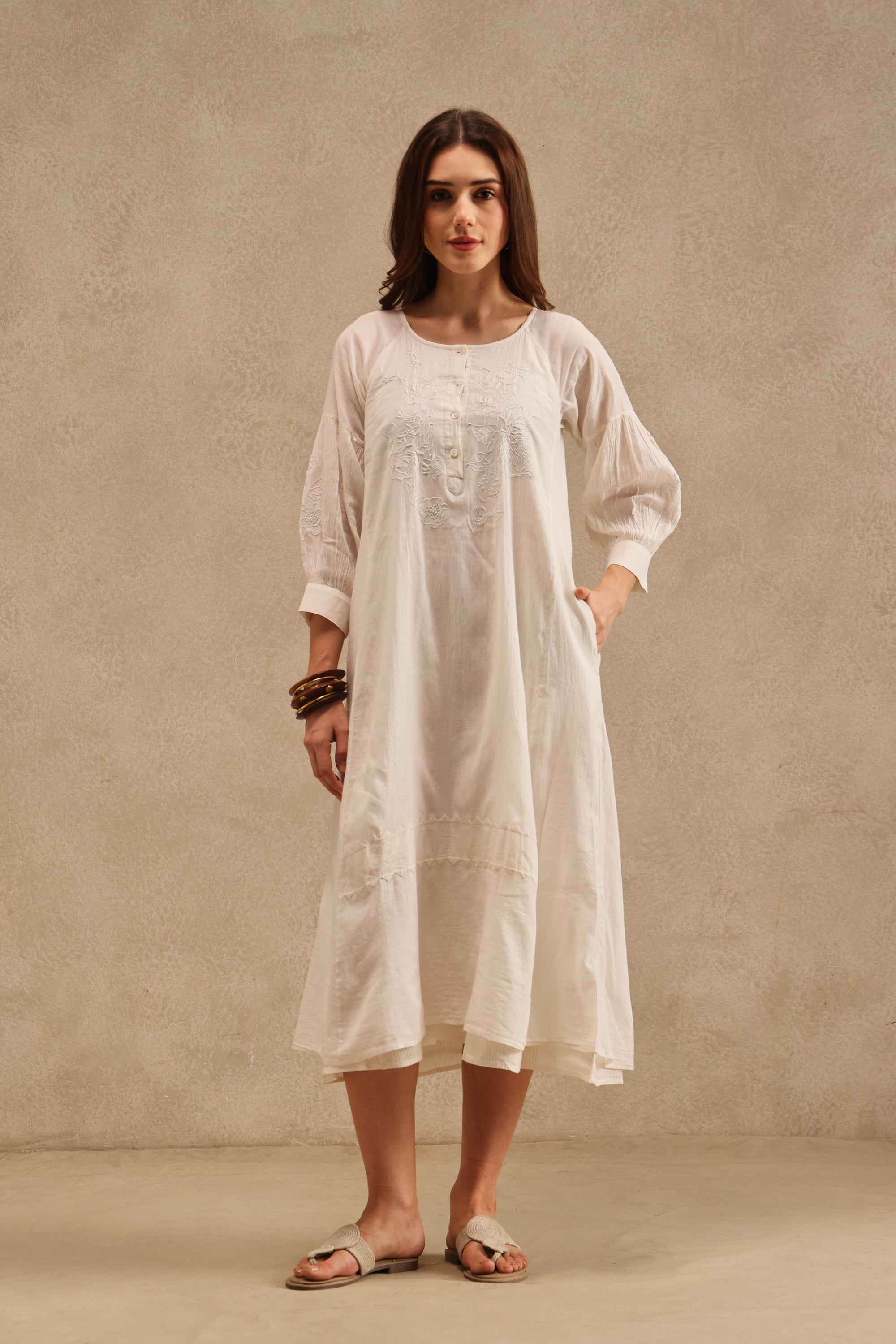 Deoria Handcrafted Chikankari Dress