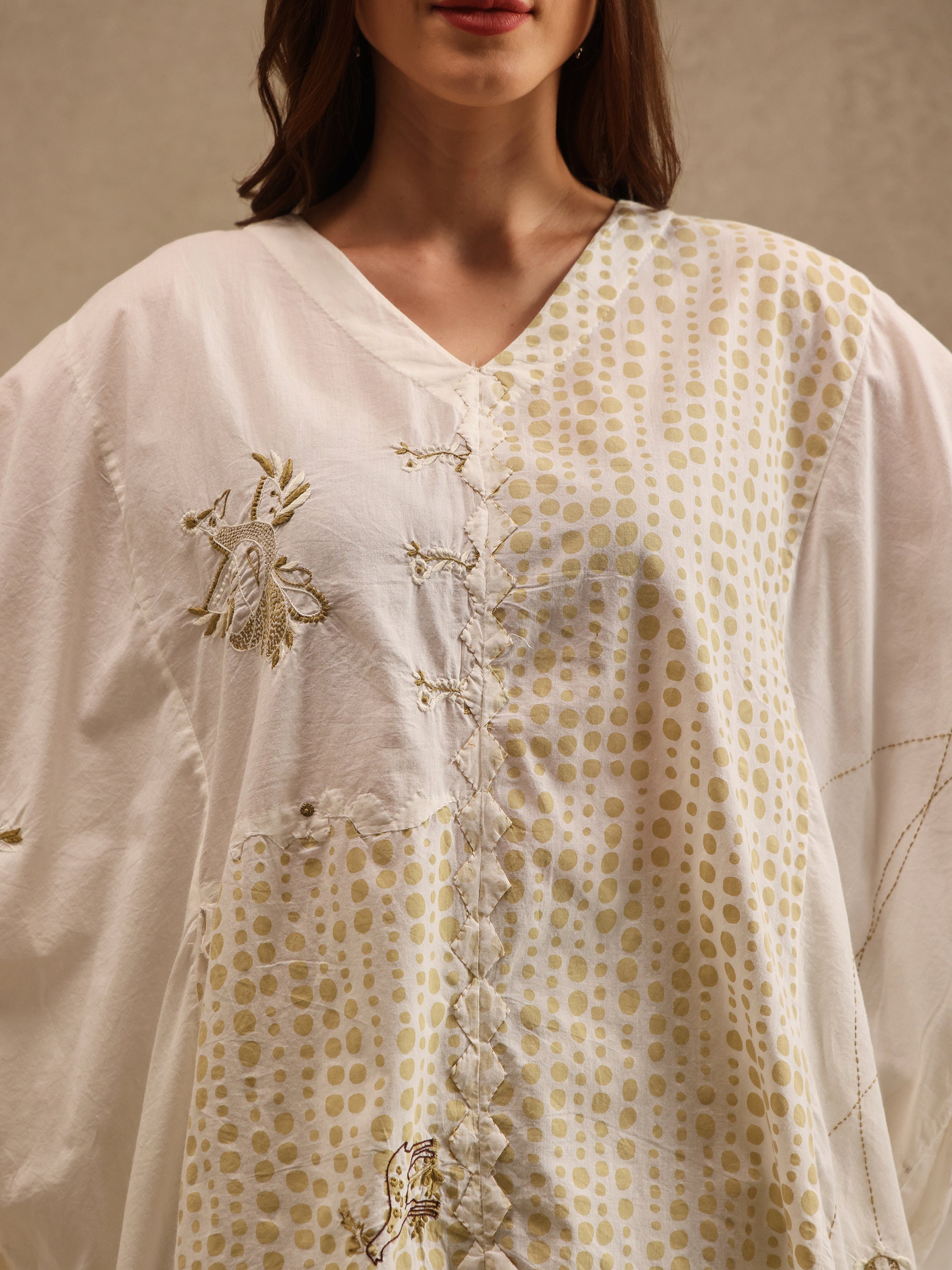 Ravani handcrafted Chikankari easy fit Tunic