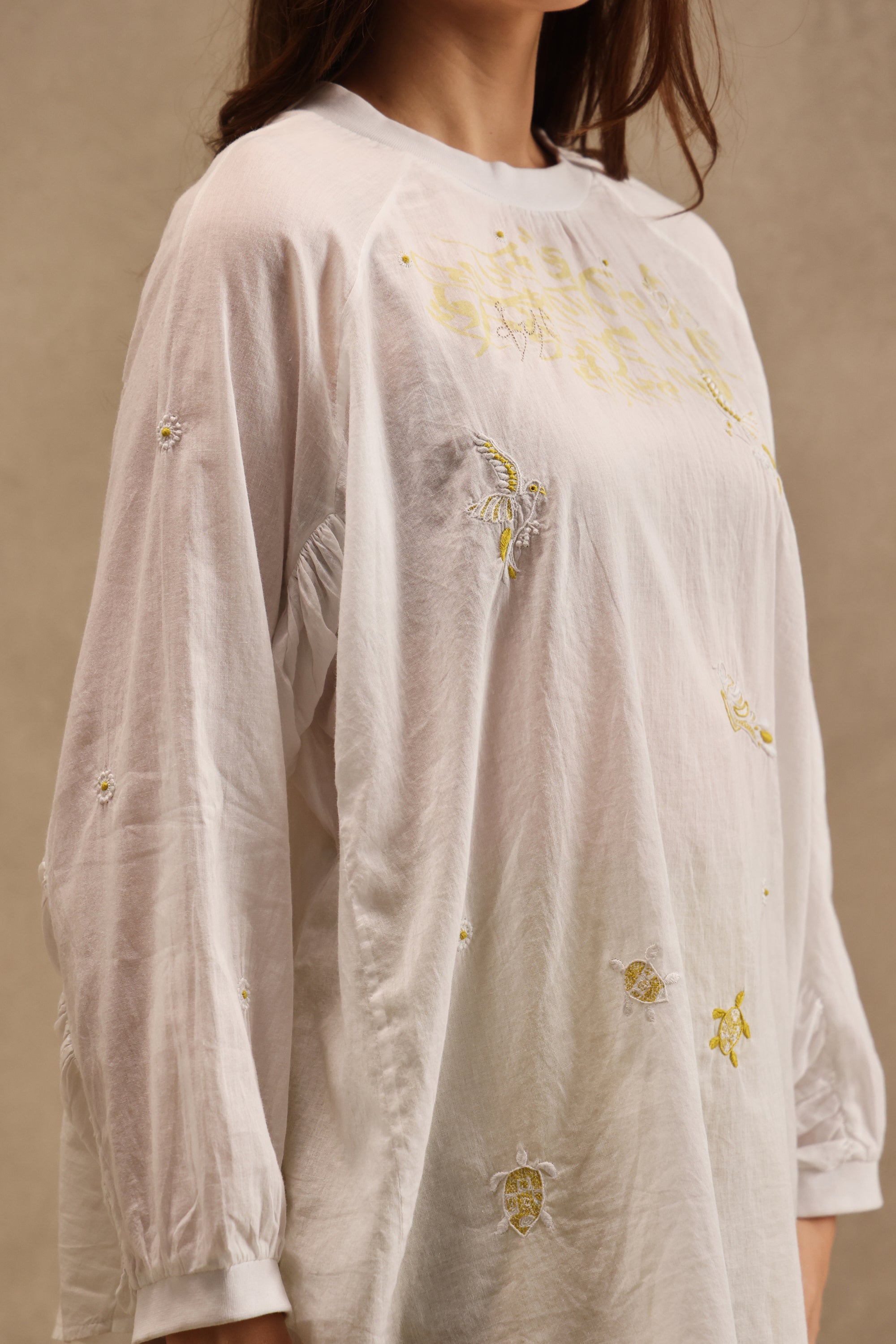 Sada Handcrafted Chikankari Top