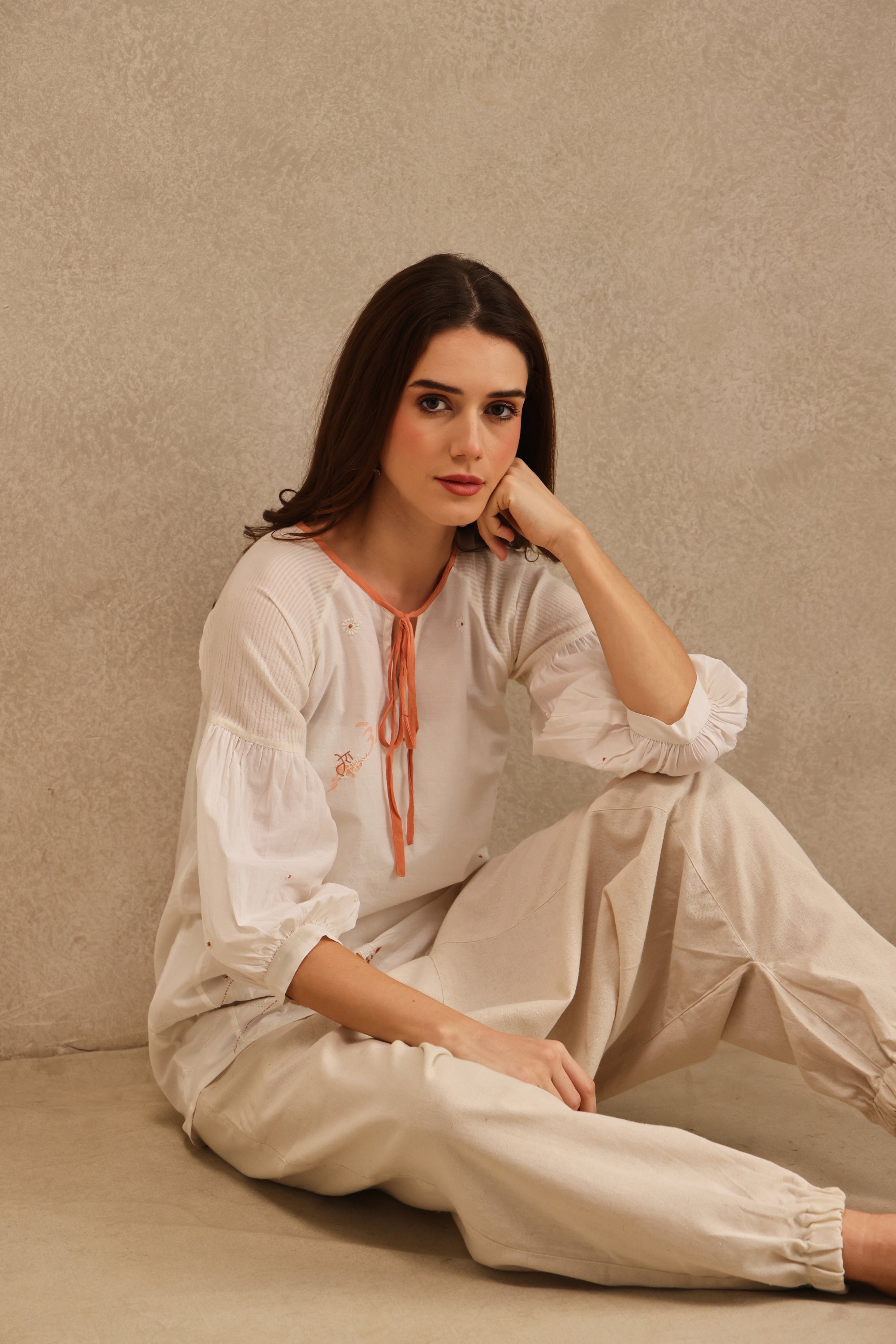 Shukar handcrafted Chikankari Top