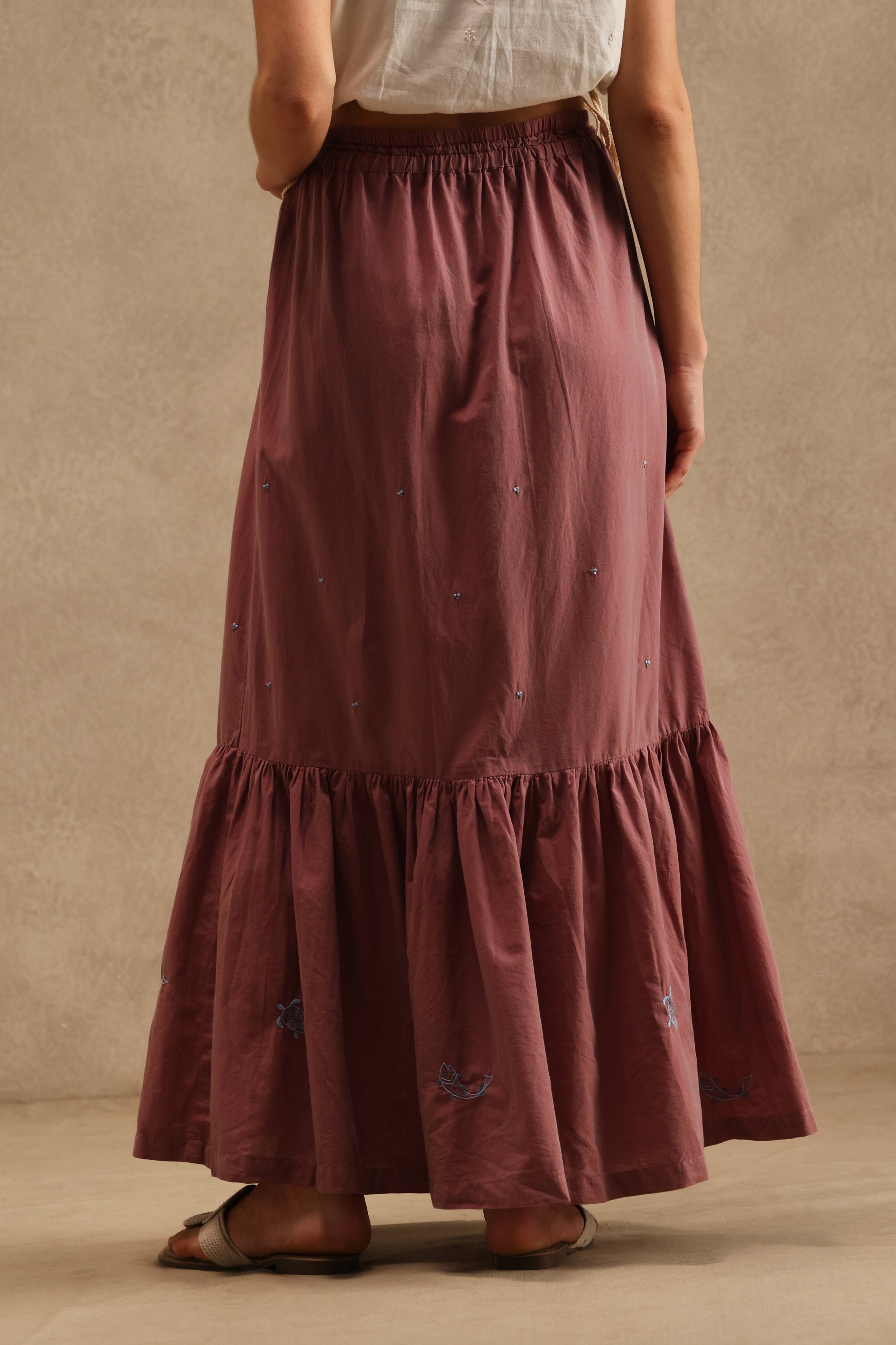 Kanchan handcrafted Chikankari Skirt