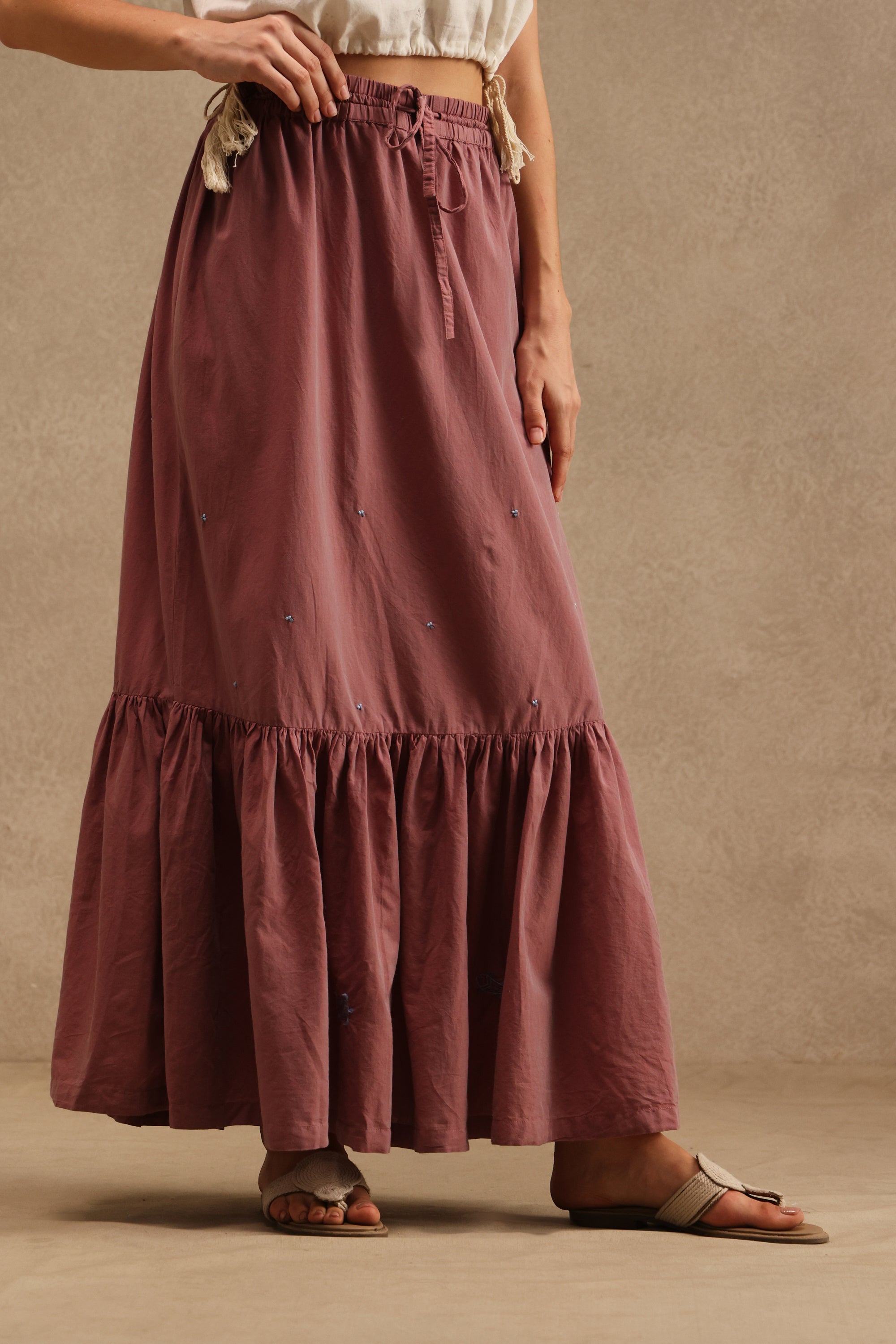 Kanchan handcrafted Chikankari Skirt