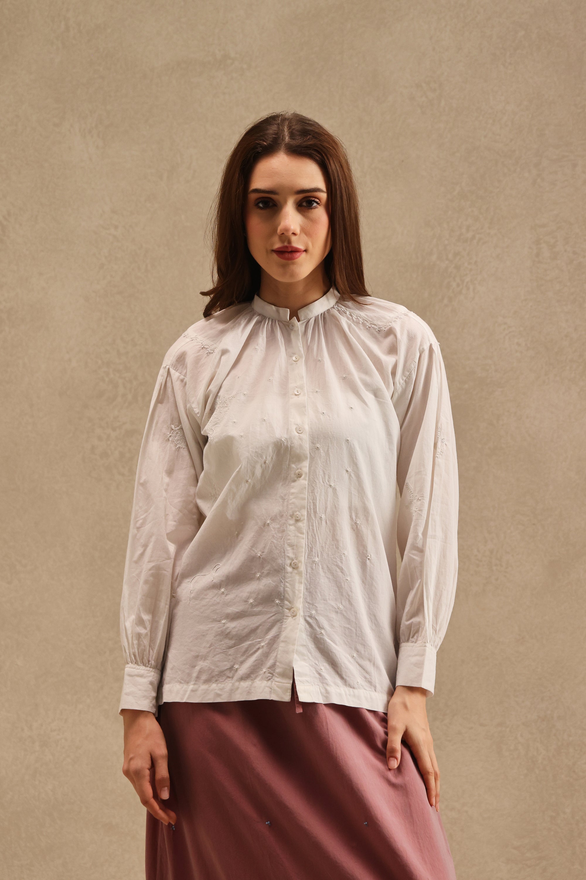 Baani handcrafted Chikankari Shirt