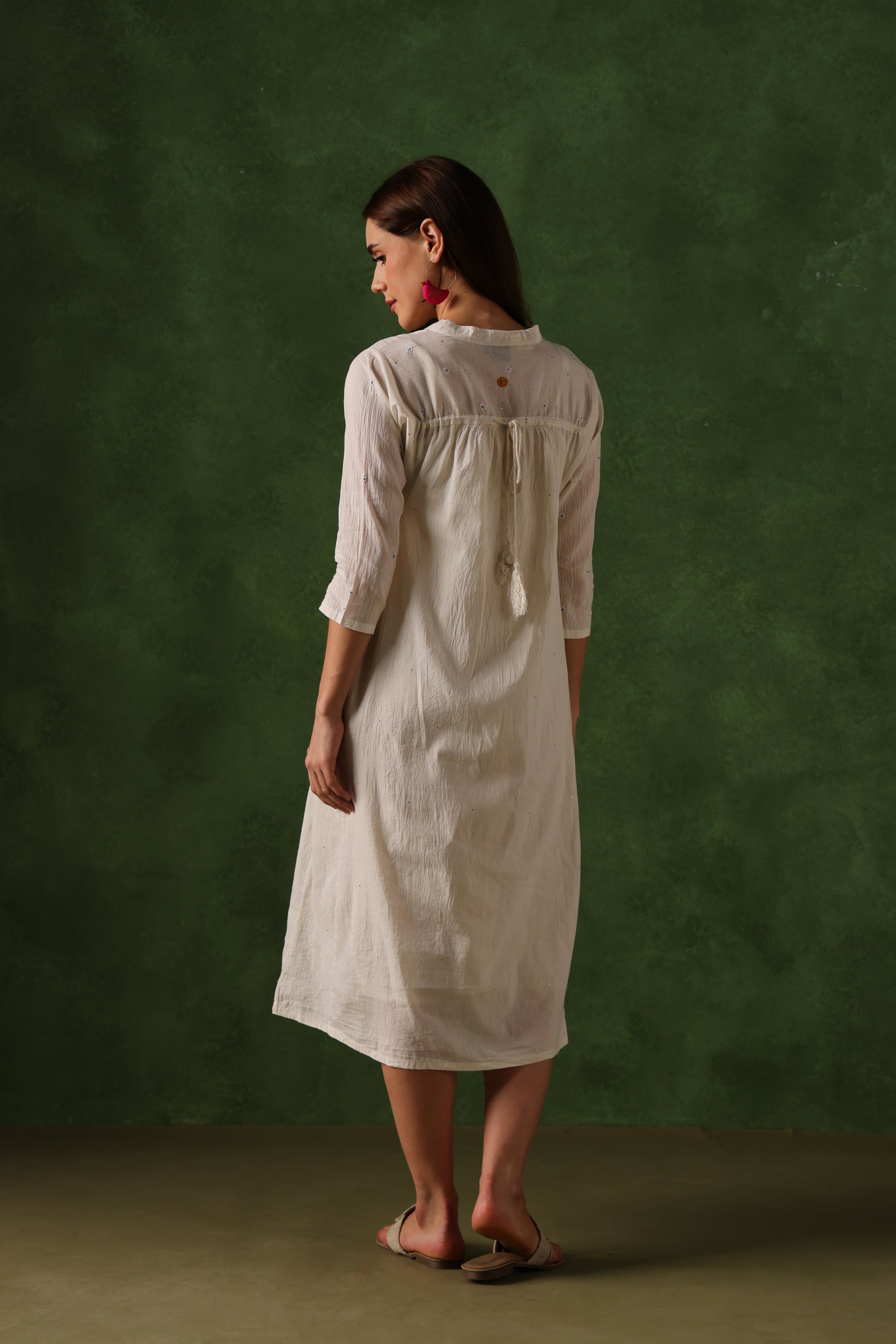 Nandur handcrafted Chikankari dress