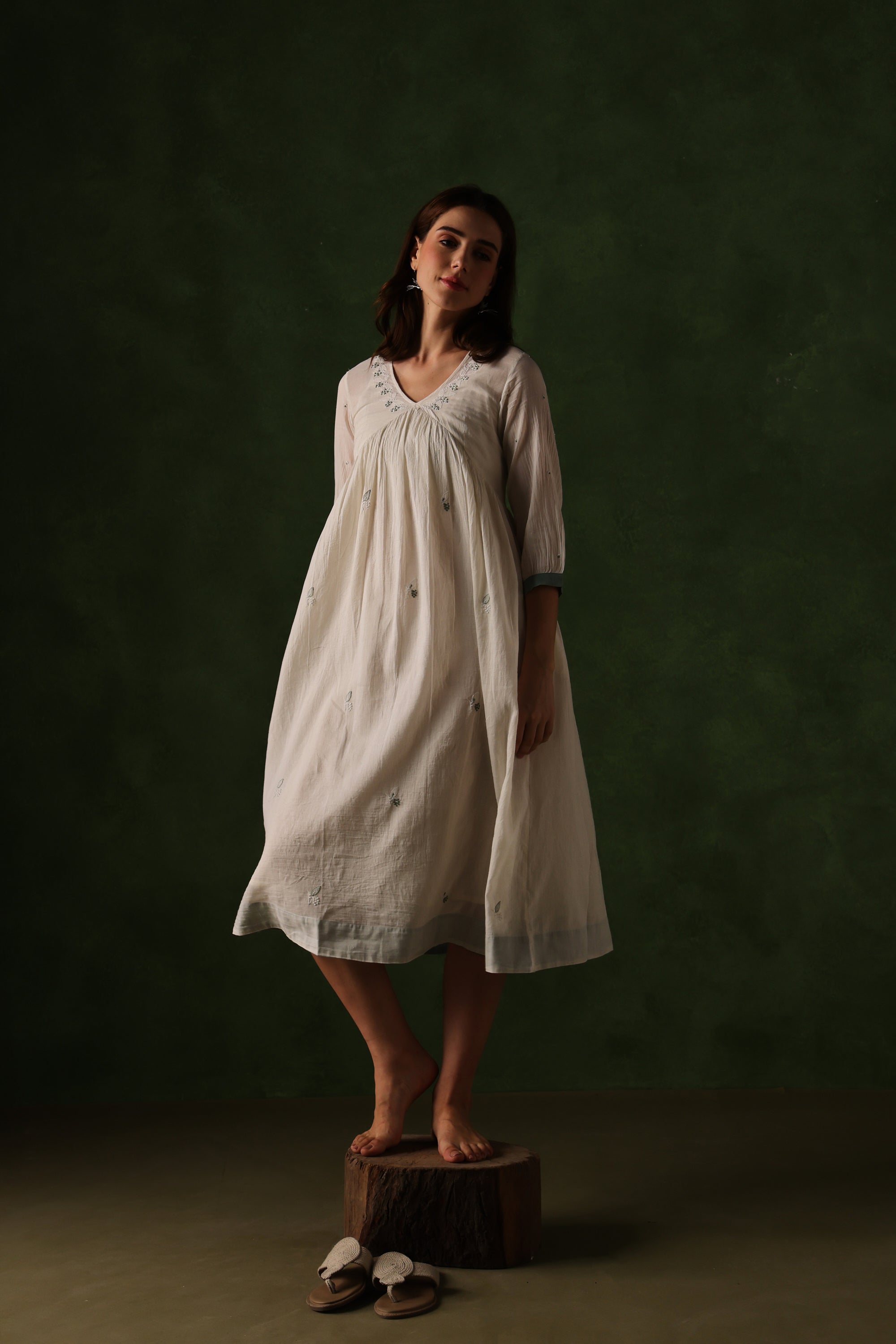 Tunic | Kyoho | Chikankari | Cotton
