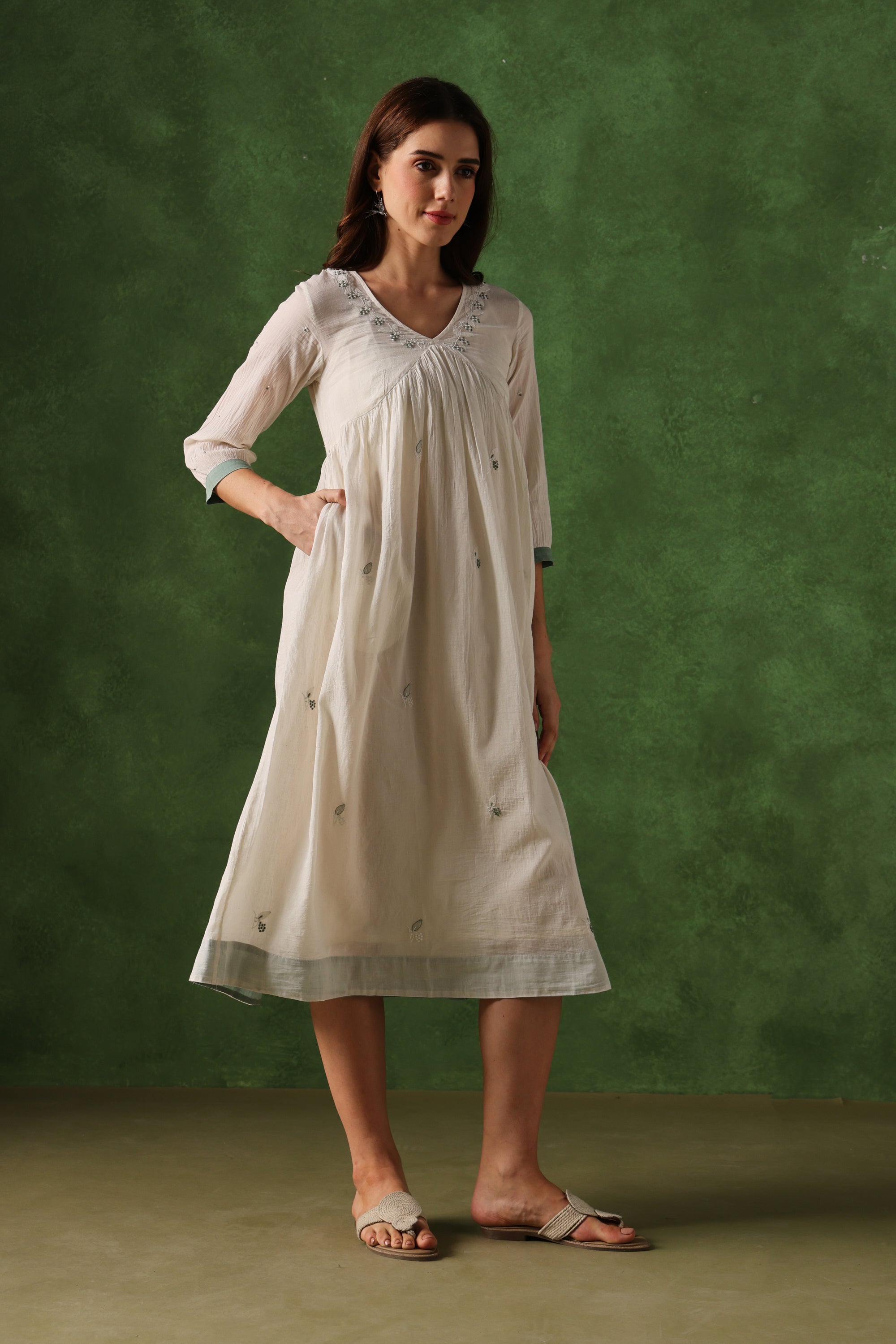 Tunic | Kyoho | Chikankari | Cotton