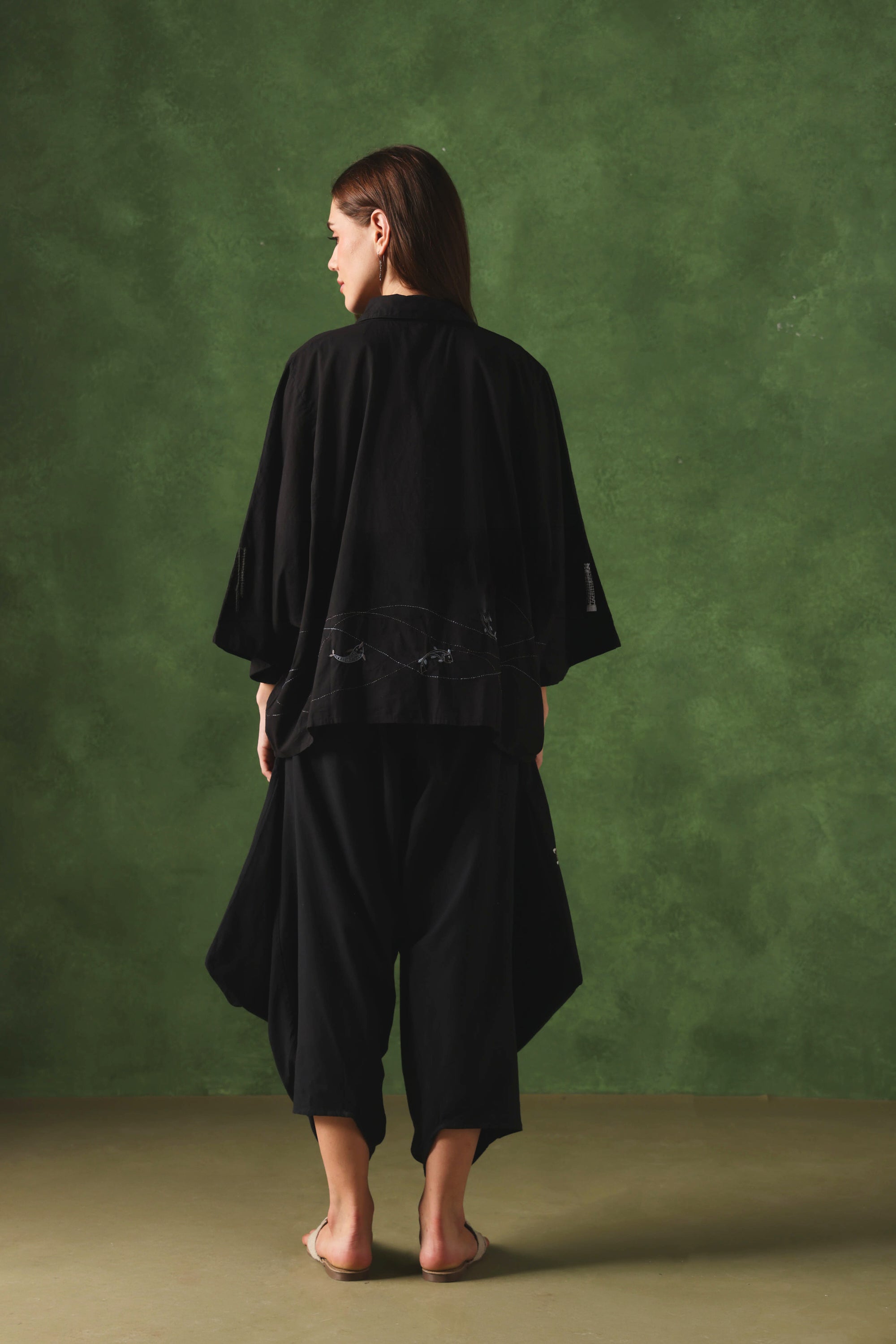 Seher handcrafted Chikankari Easy Shirt