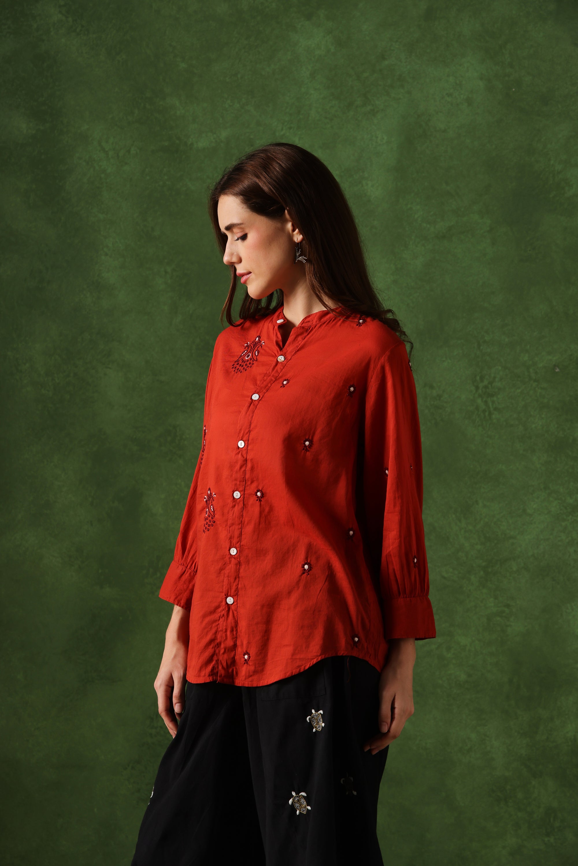 Tanda handcrafted Chikankari Shirt