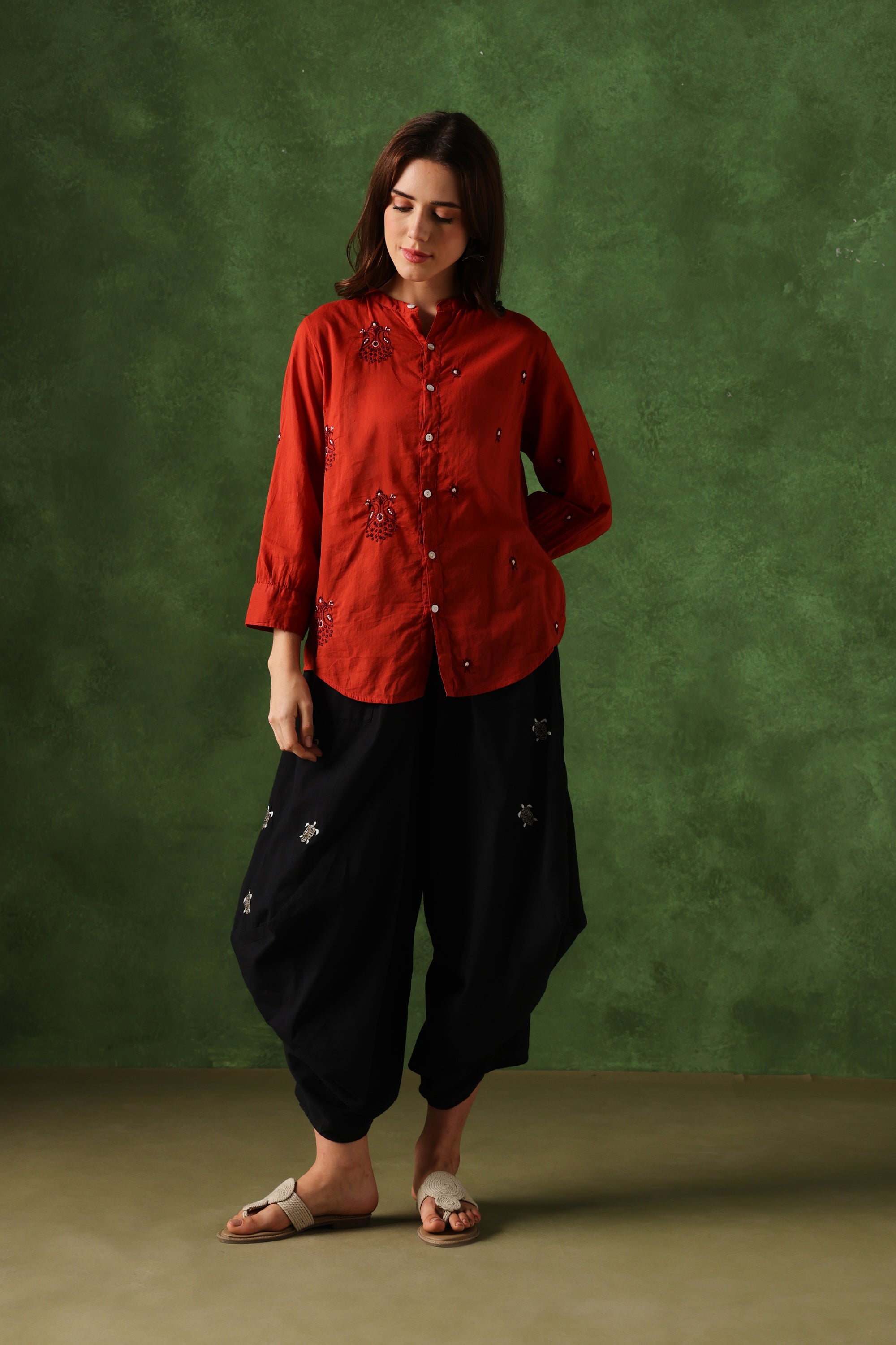 Tanda handcrafted Chikankari Shirt