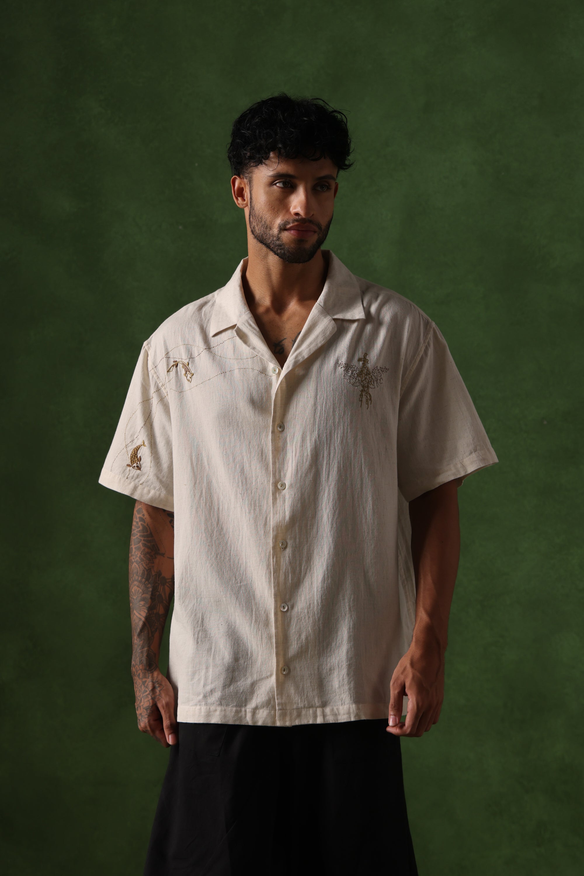 Parvaaz handcrafted Chikankari Shirt