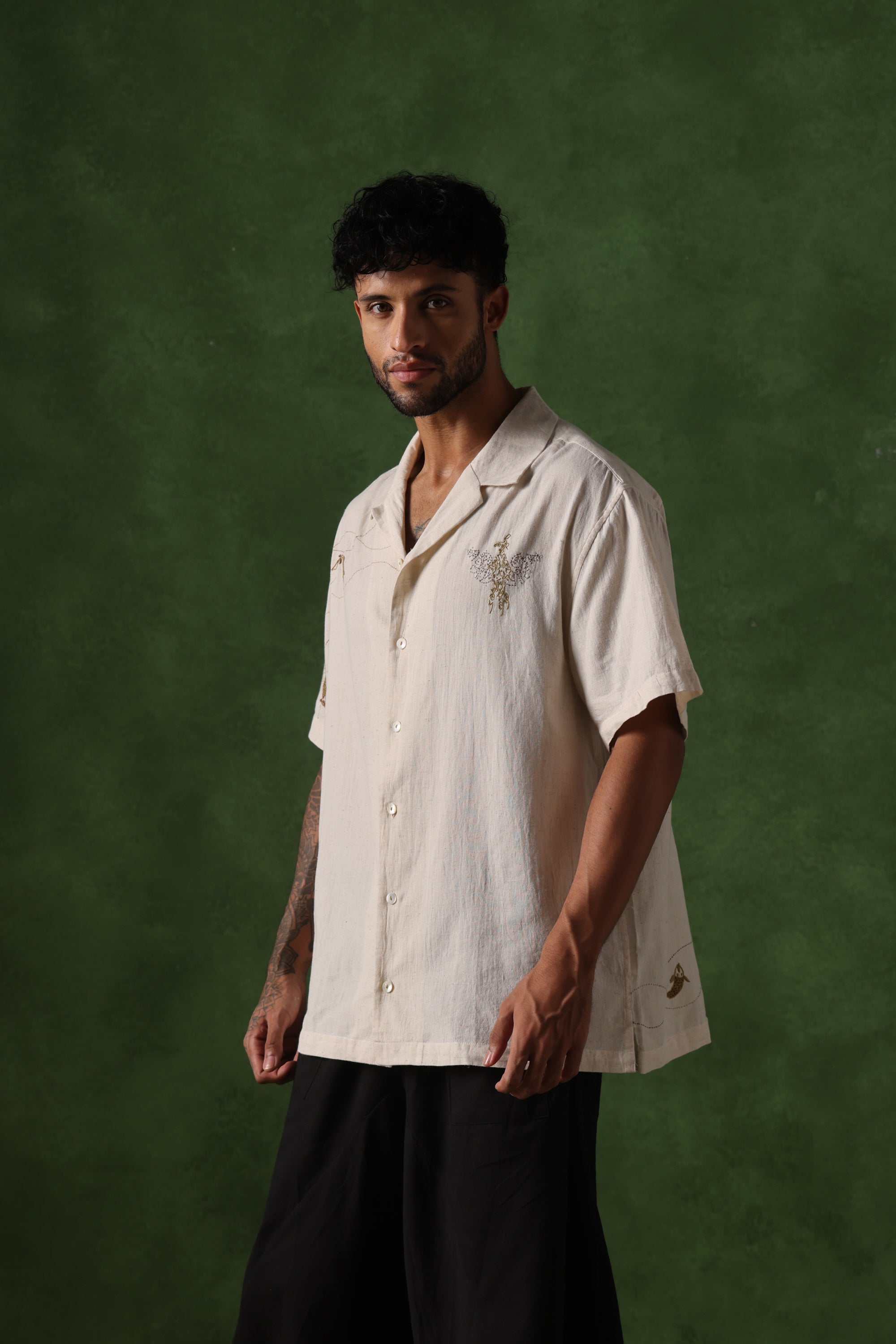 Parvaaz handcrafted Chikankari Shirt