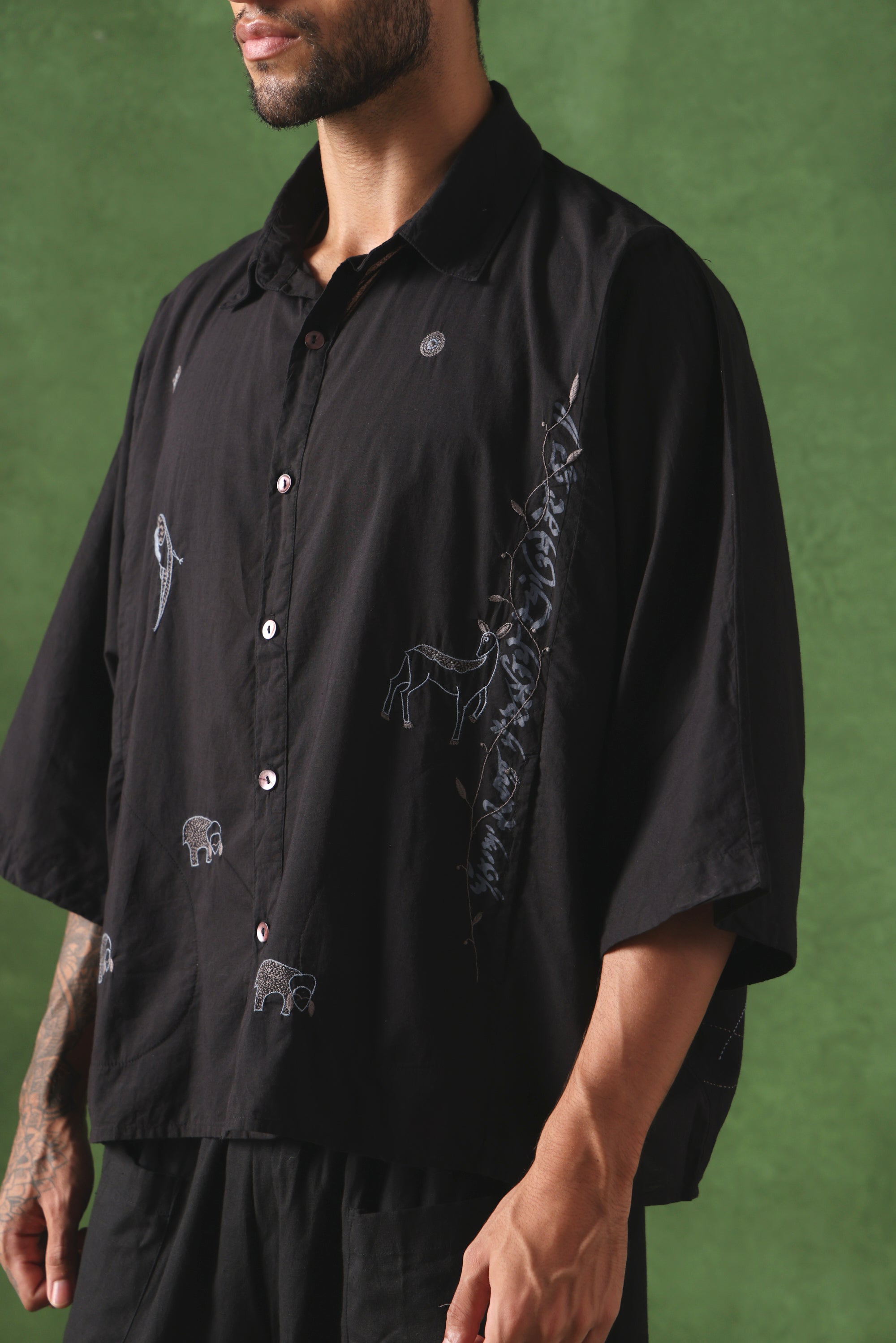 Seher handcrafted Chikankari easy Shirt
