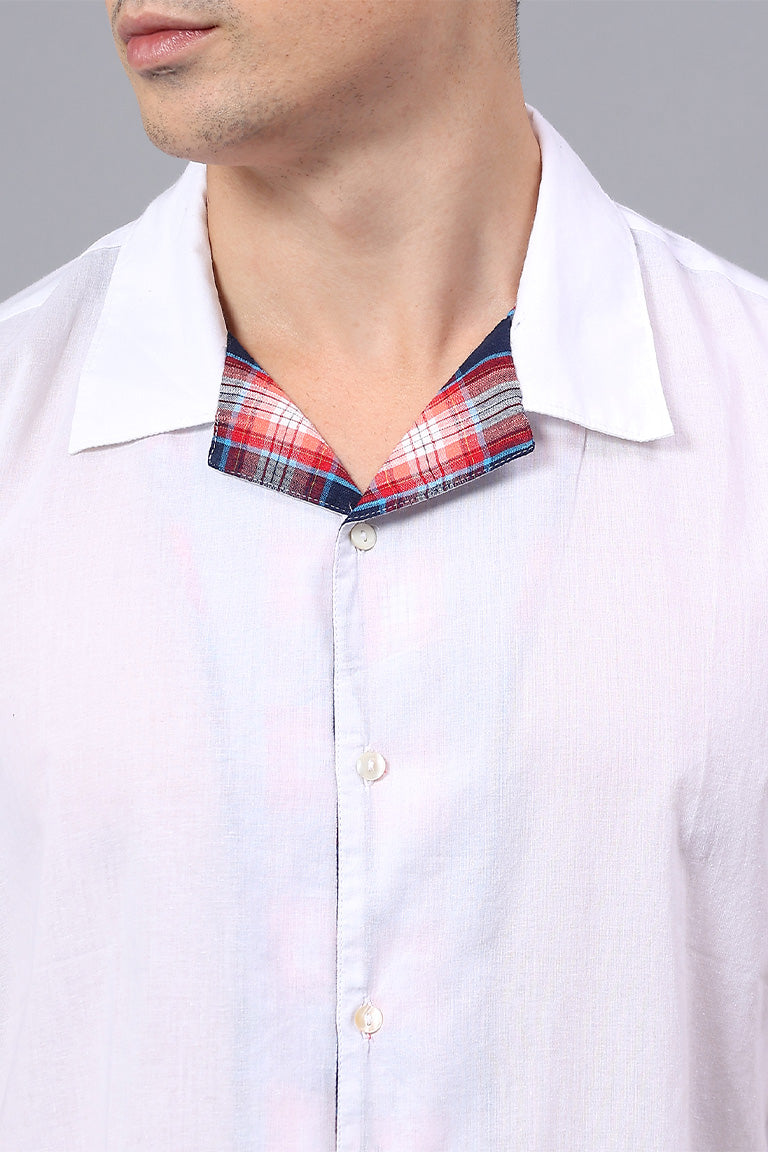 Convertible Collar Shirt | Paryay | Chikankari | Cotton