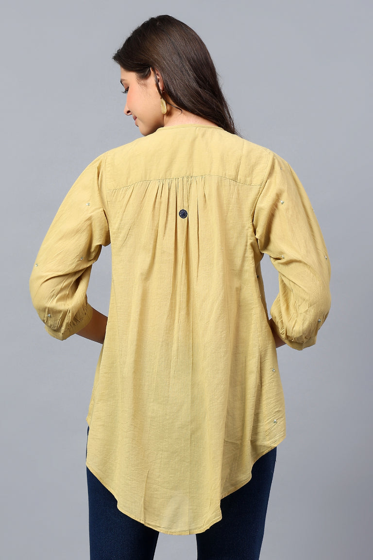 Shirt | Swar | Chikankari | Cotton