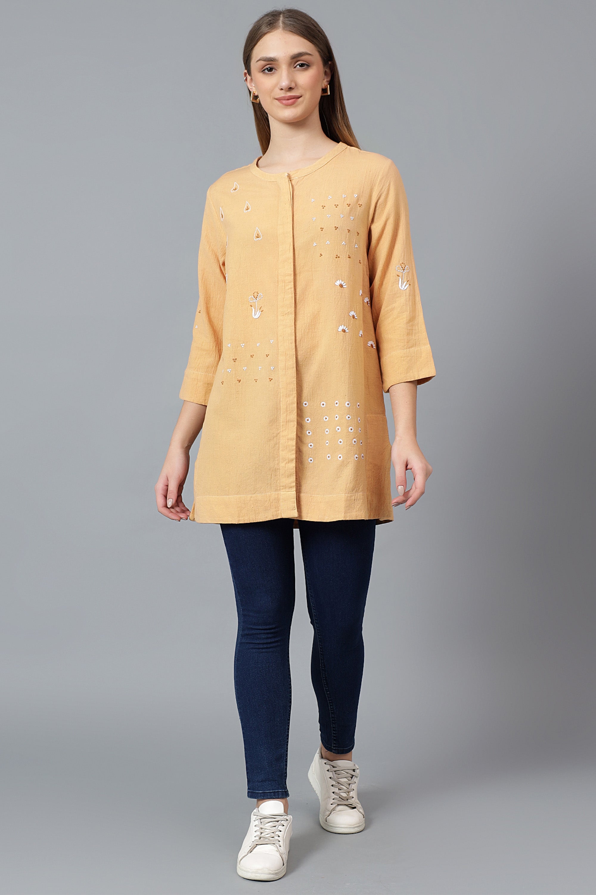 Shirt | Idiom | Chikankari | Cotton Flax(linen)