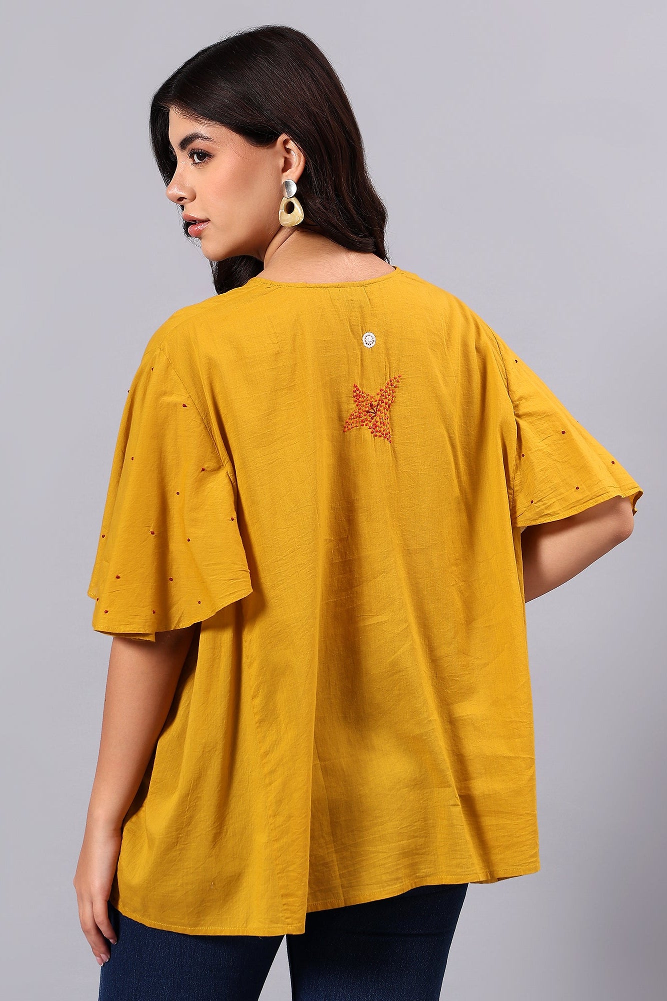 Sankhya handcrafted Chikankari easy Top