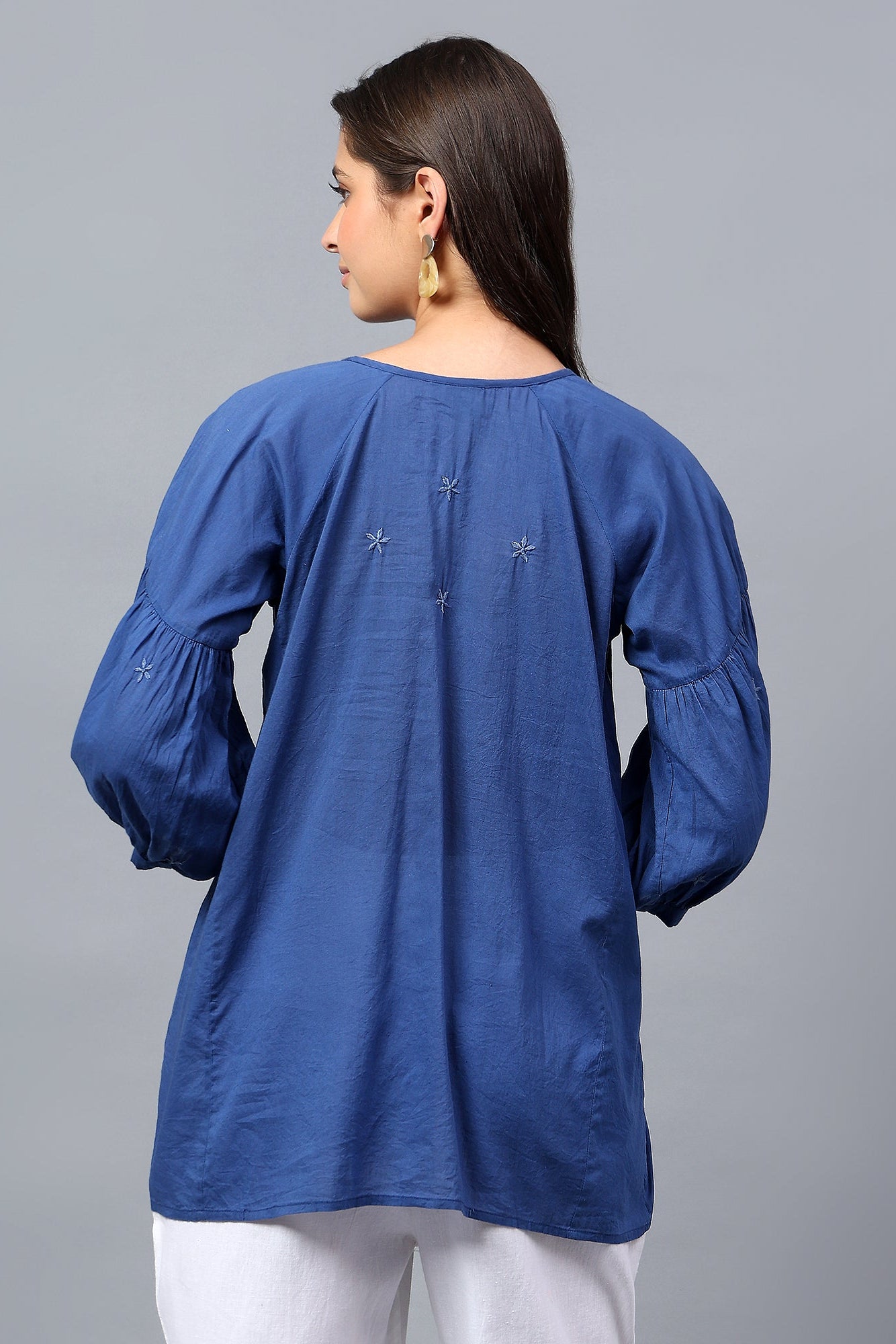 Thusail Handcrafted Chikankari Top