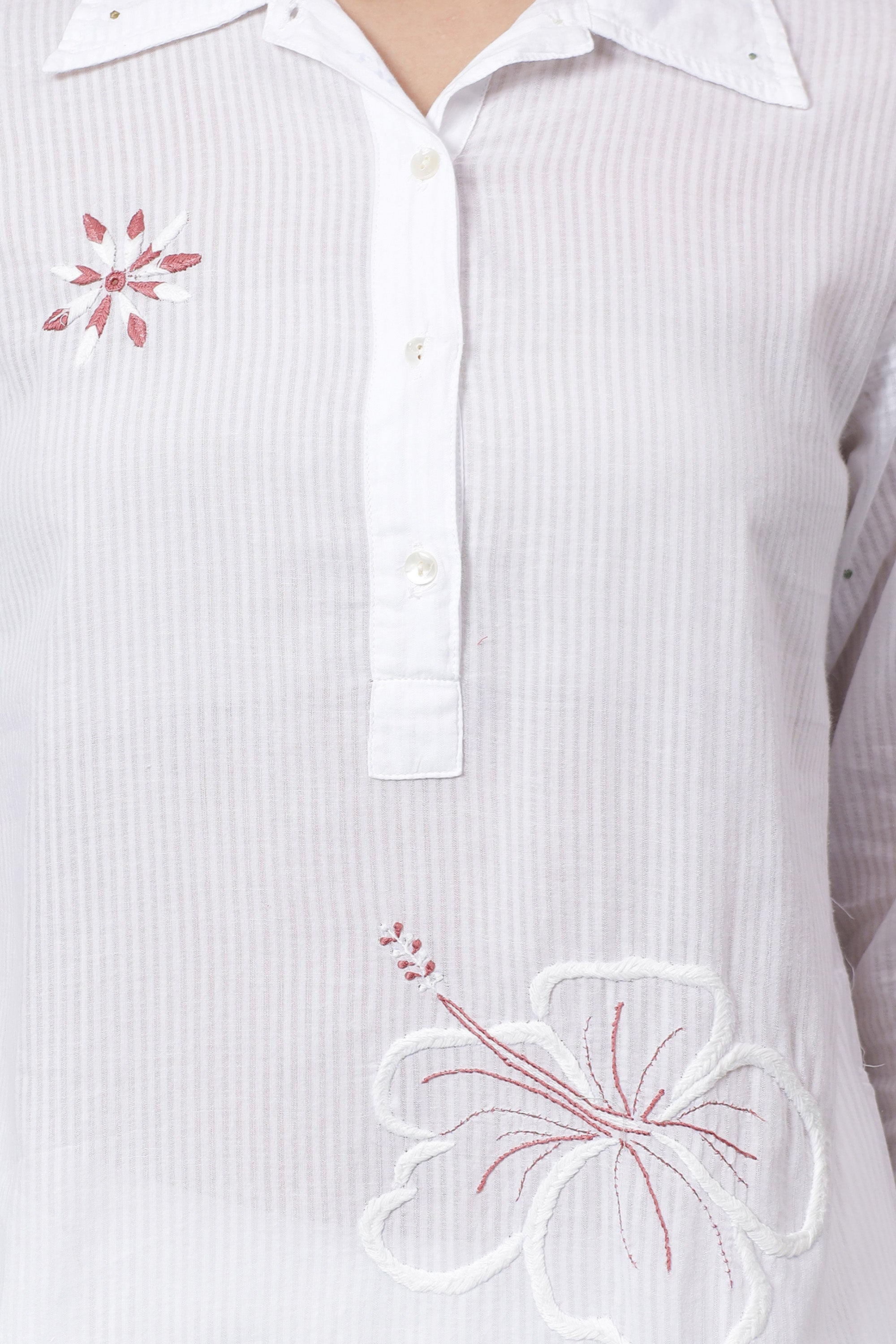 Tunic | Narmada | Chikankari | Cotton