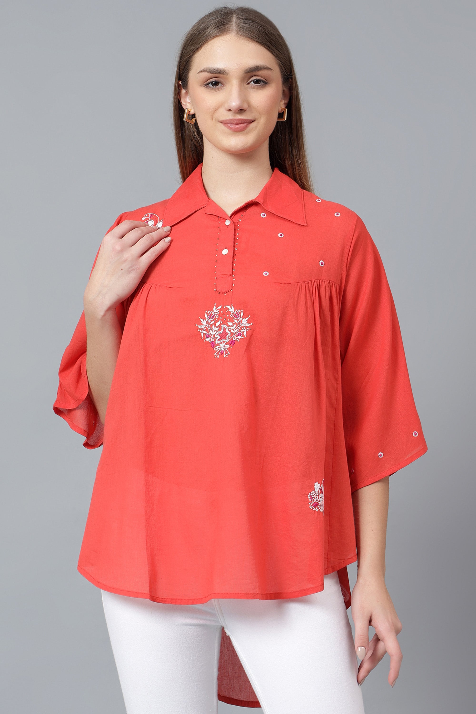 Top | Hunza | Chikankari | Cotton