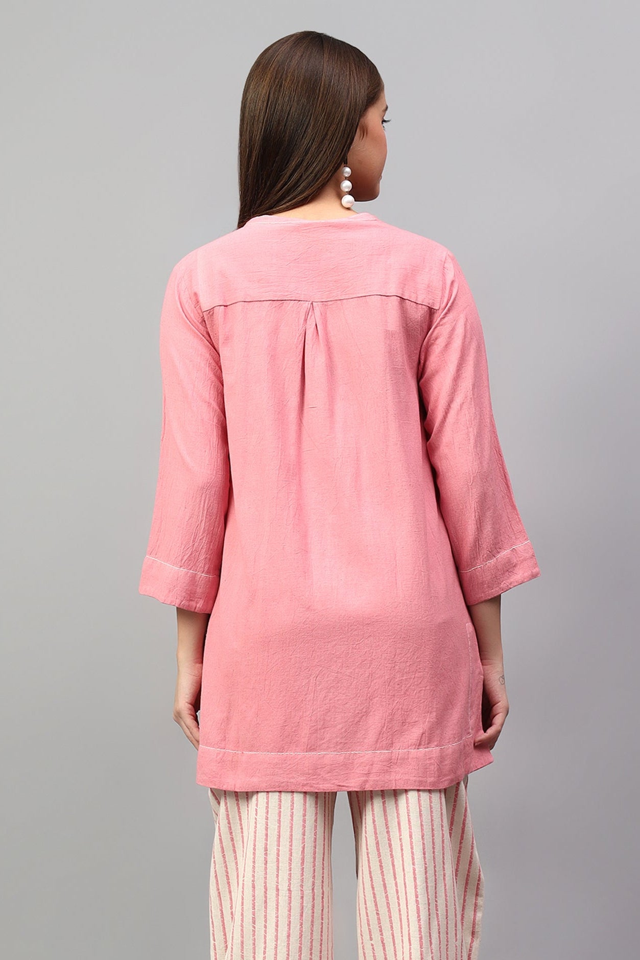 Nubra handcrafted Chikankari Shirt