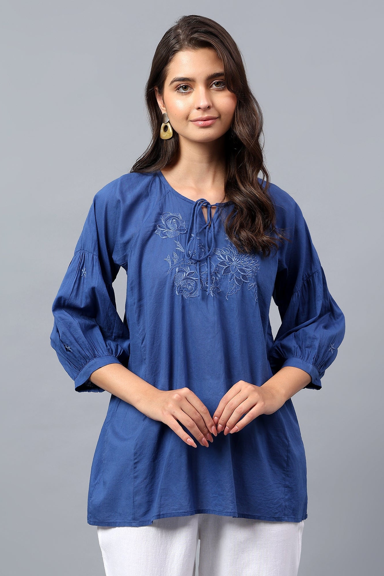 Thusail Handcrafted Chikankari Top