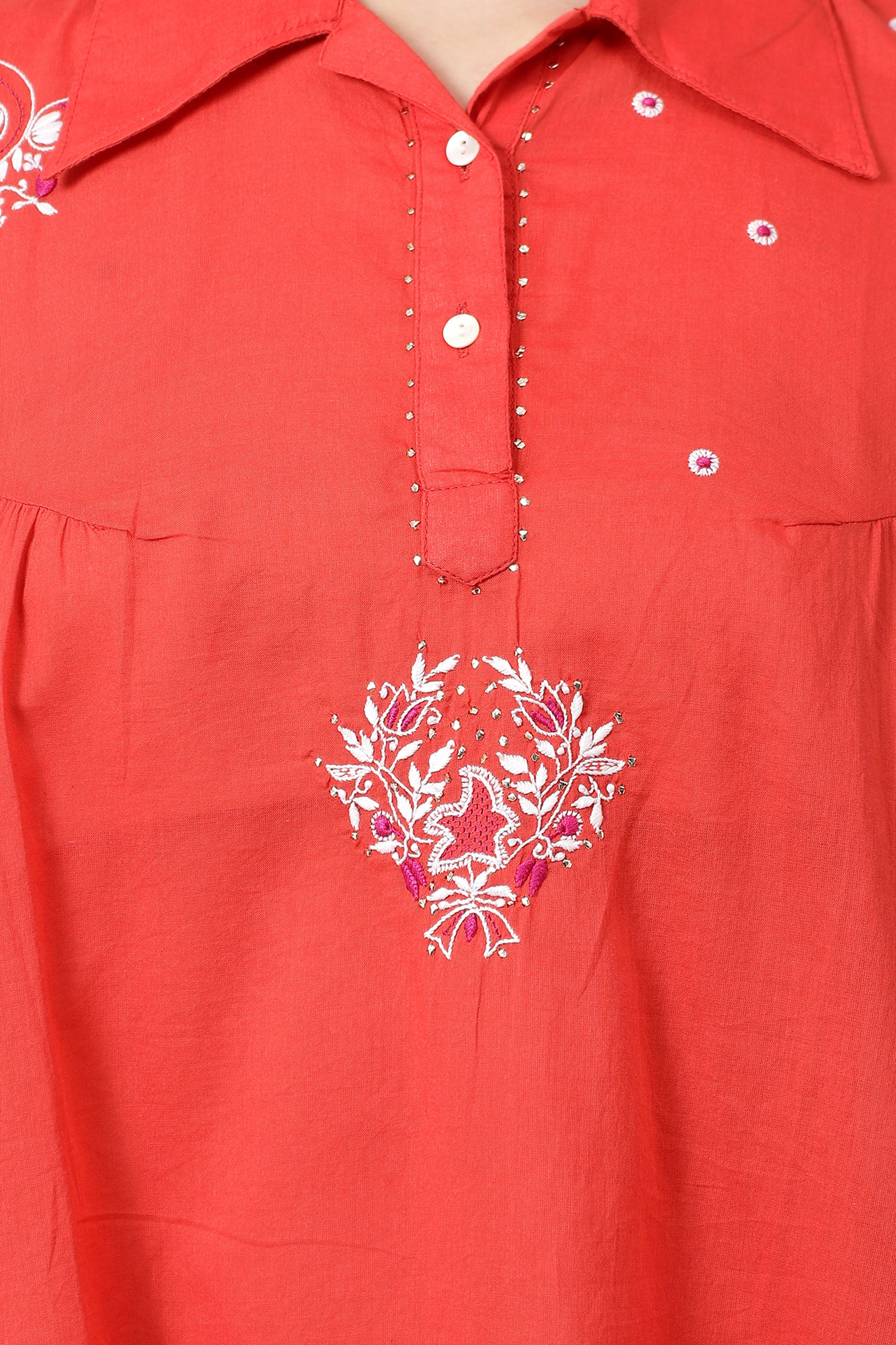 Top | Hunza | Chikankari | Cotton