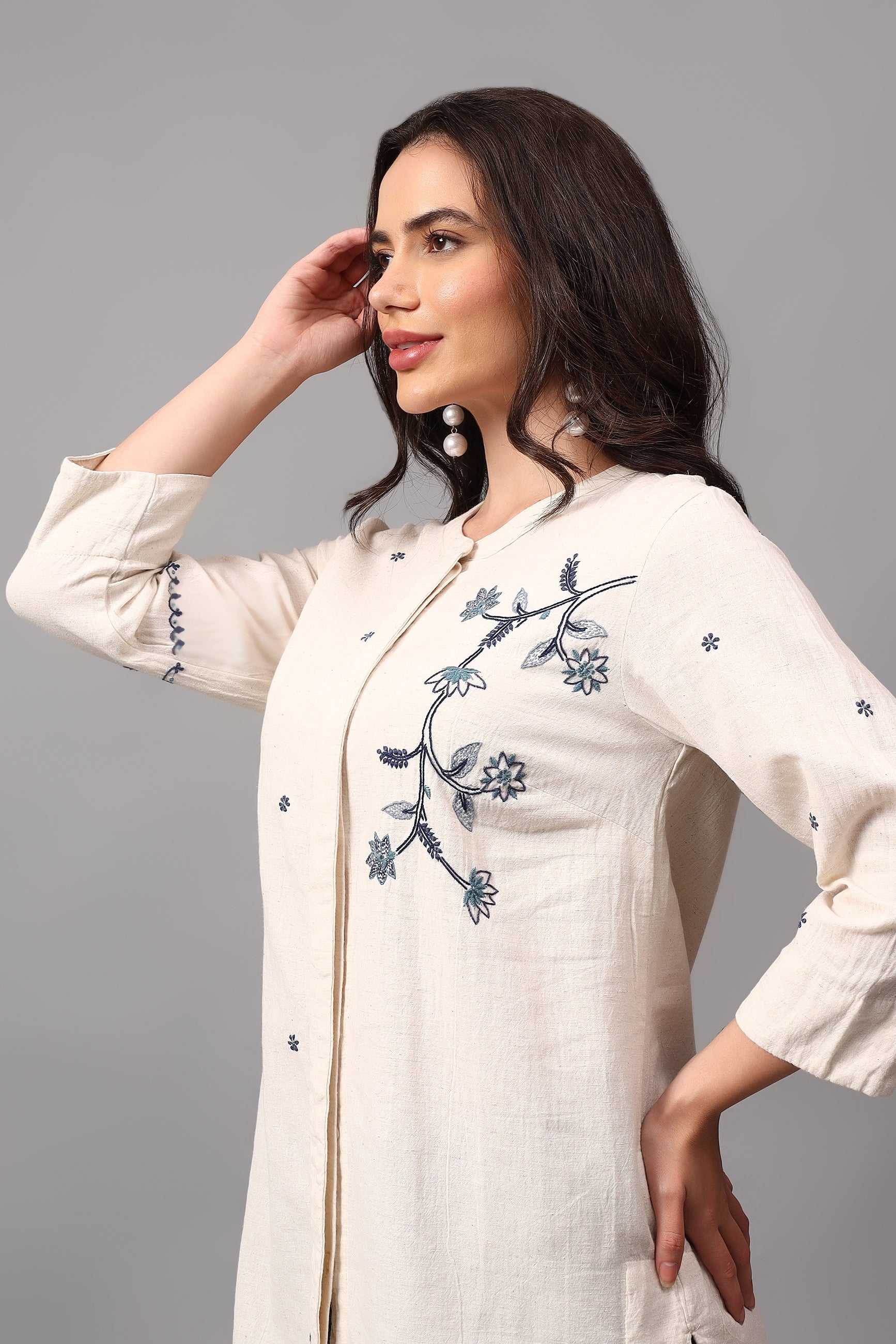 Shingo handcrafted Chikankari Shirt