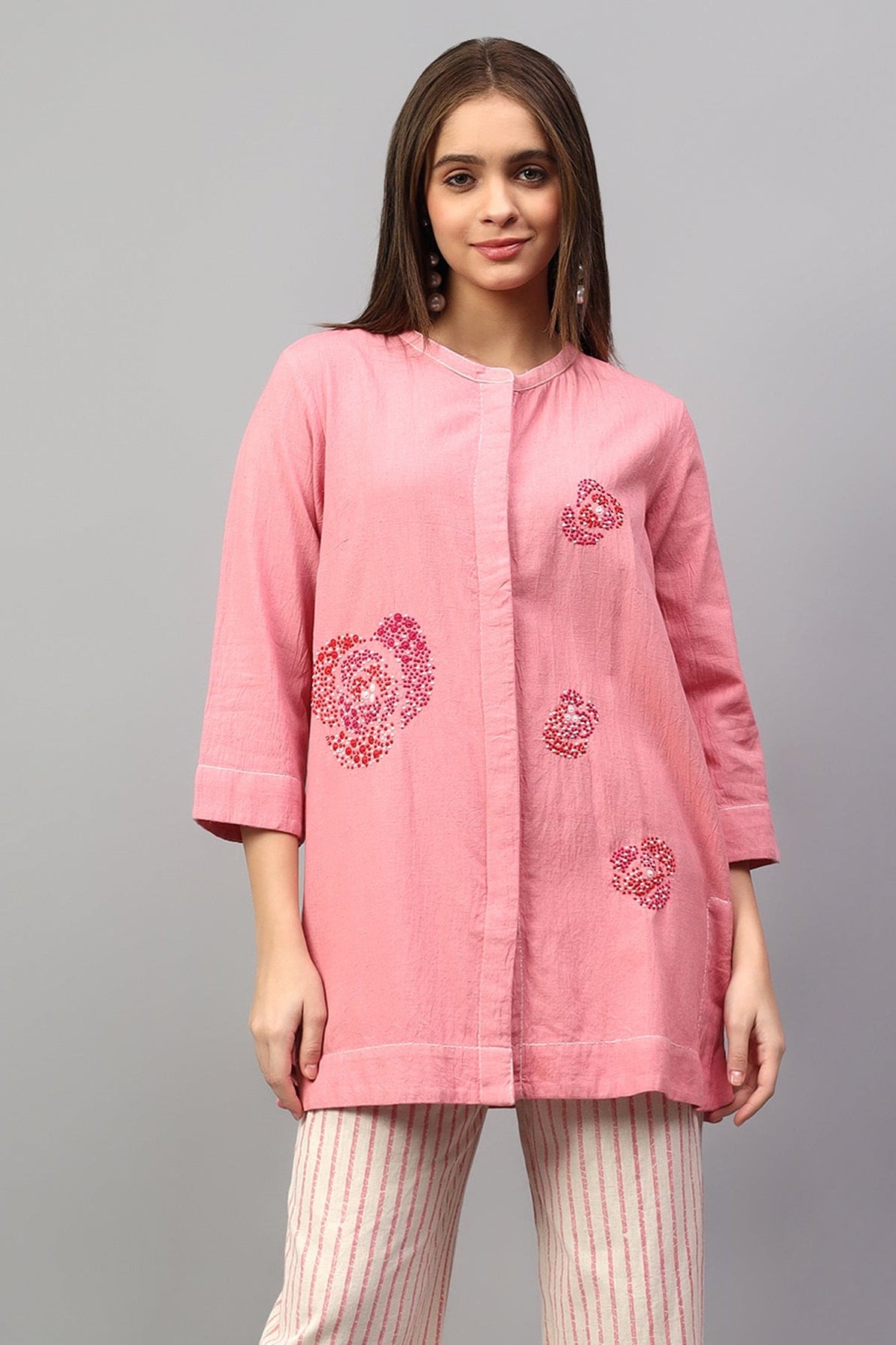 Nubra handcrafted Chikankari Shirt