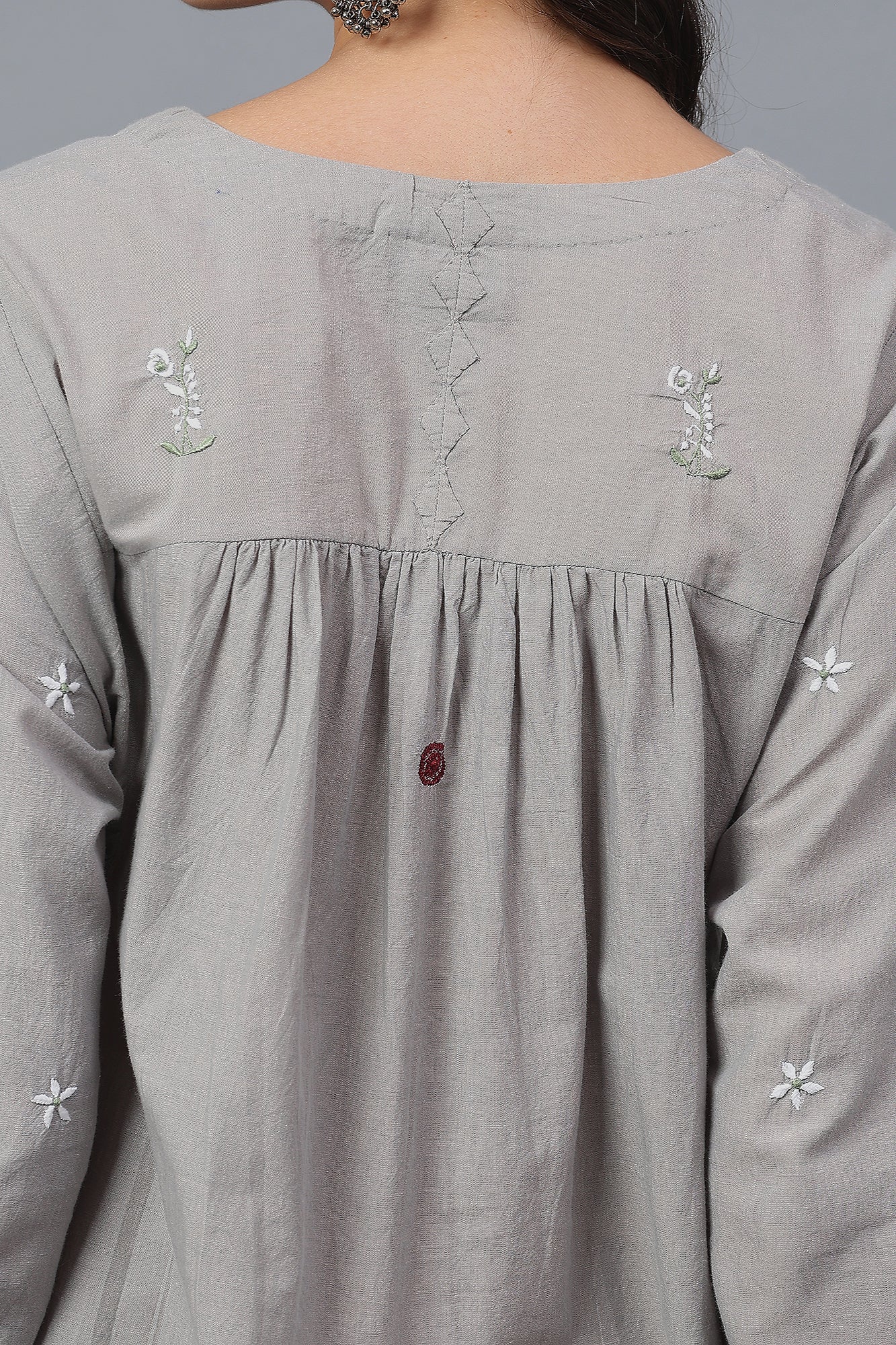 Akhota handcrafted Chikankari Tunic