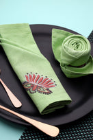 Dinner Napkin | Kishlay | Chikankari | Cotton Flax | Set of 2