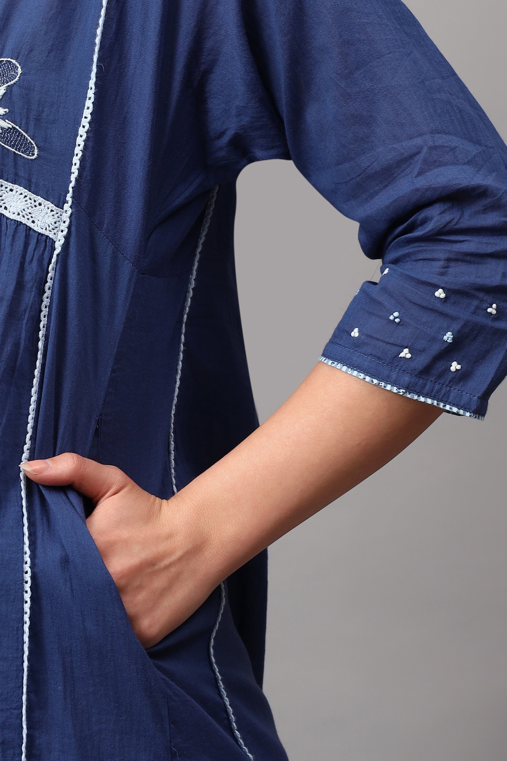 Tunic | Prose | Chikankari | Cotton