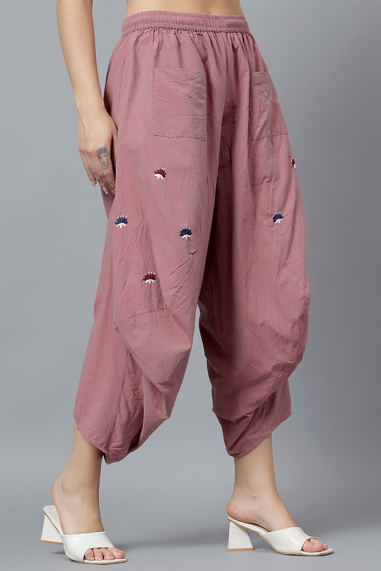 Cascade Pant | Yurui | Chikankari | Cotton