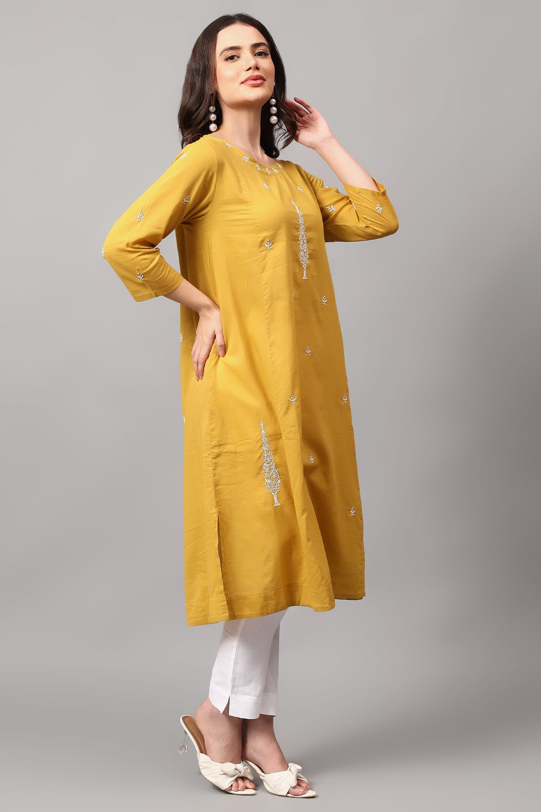 Pansukh handcrafted Chikankari Tunic