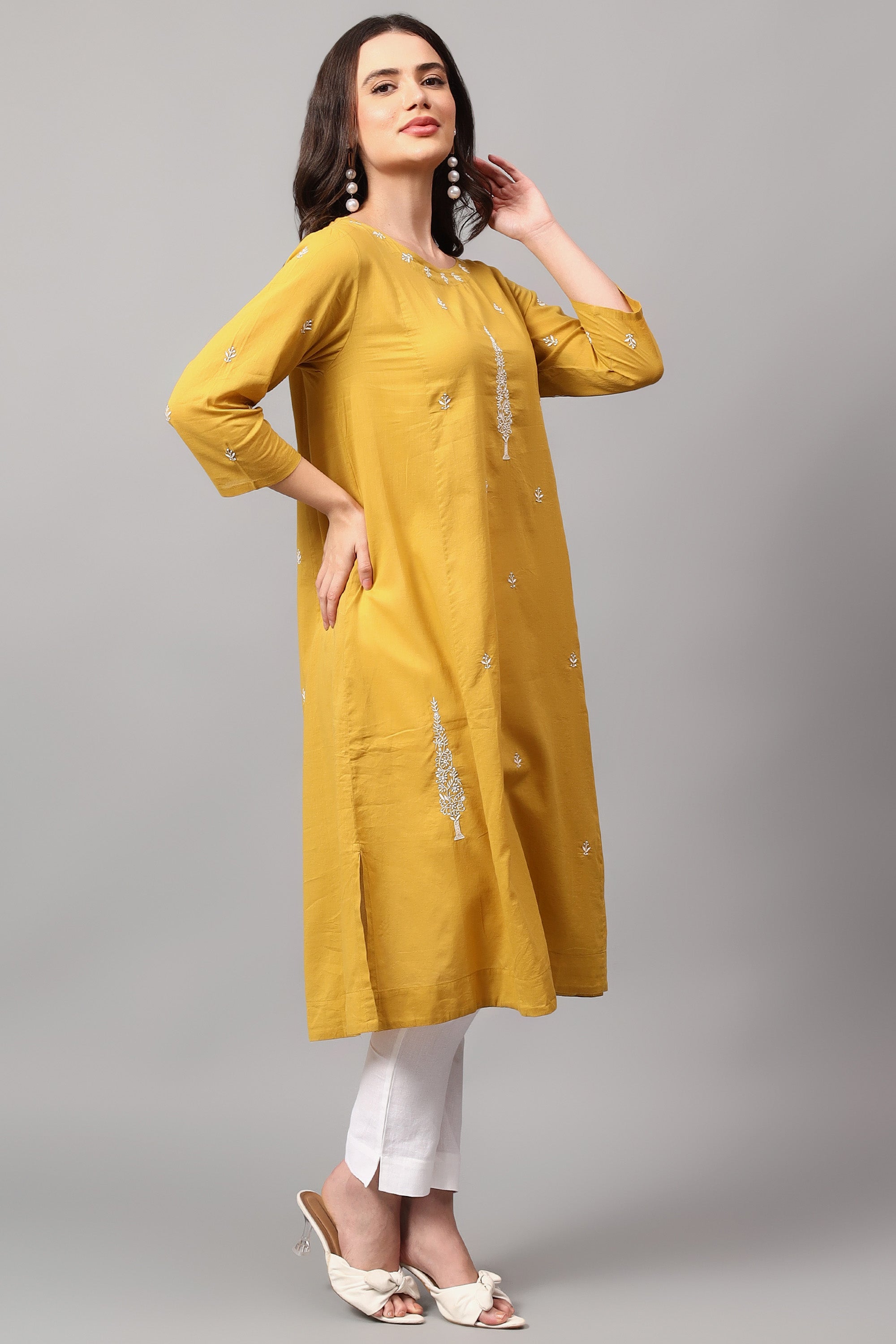 Tunic | Pansukh | Chikankari | Cotton