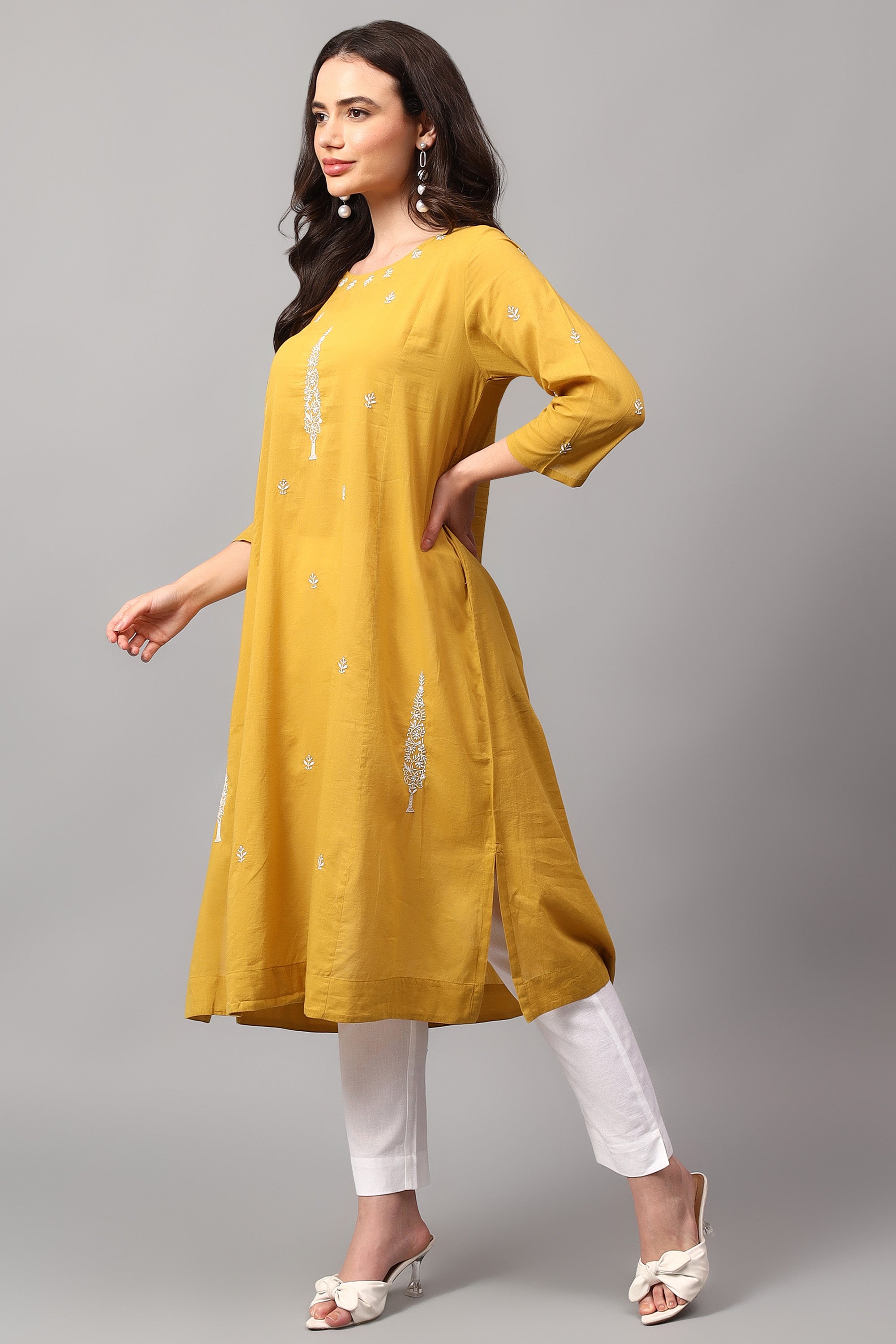 Tunic | Pansukh | Chikankari | Cotton