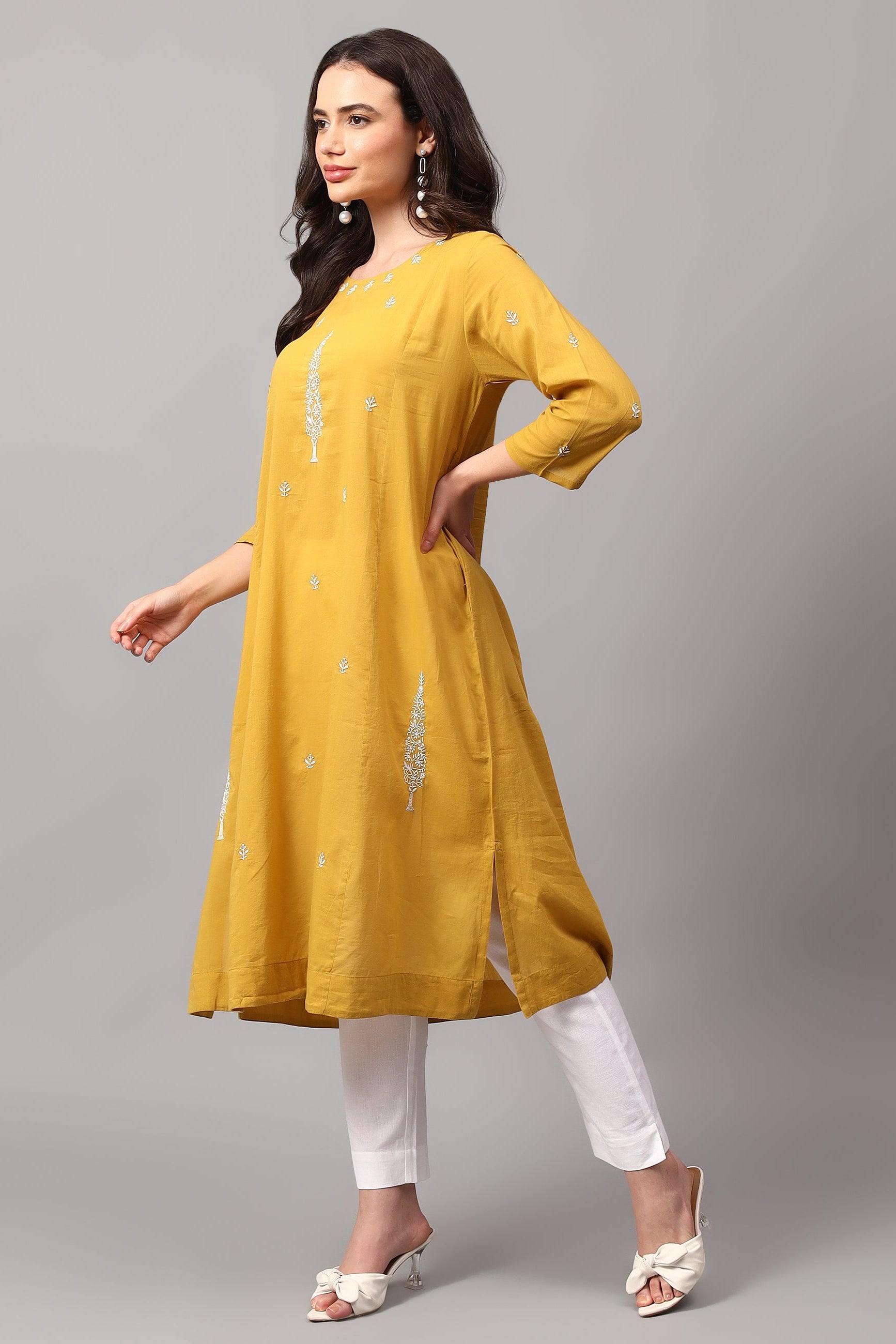 Pansukh handcrafted Chikankari Tunic