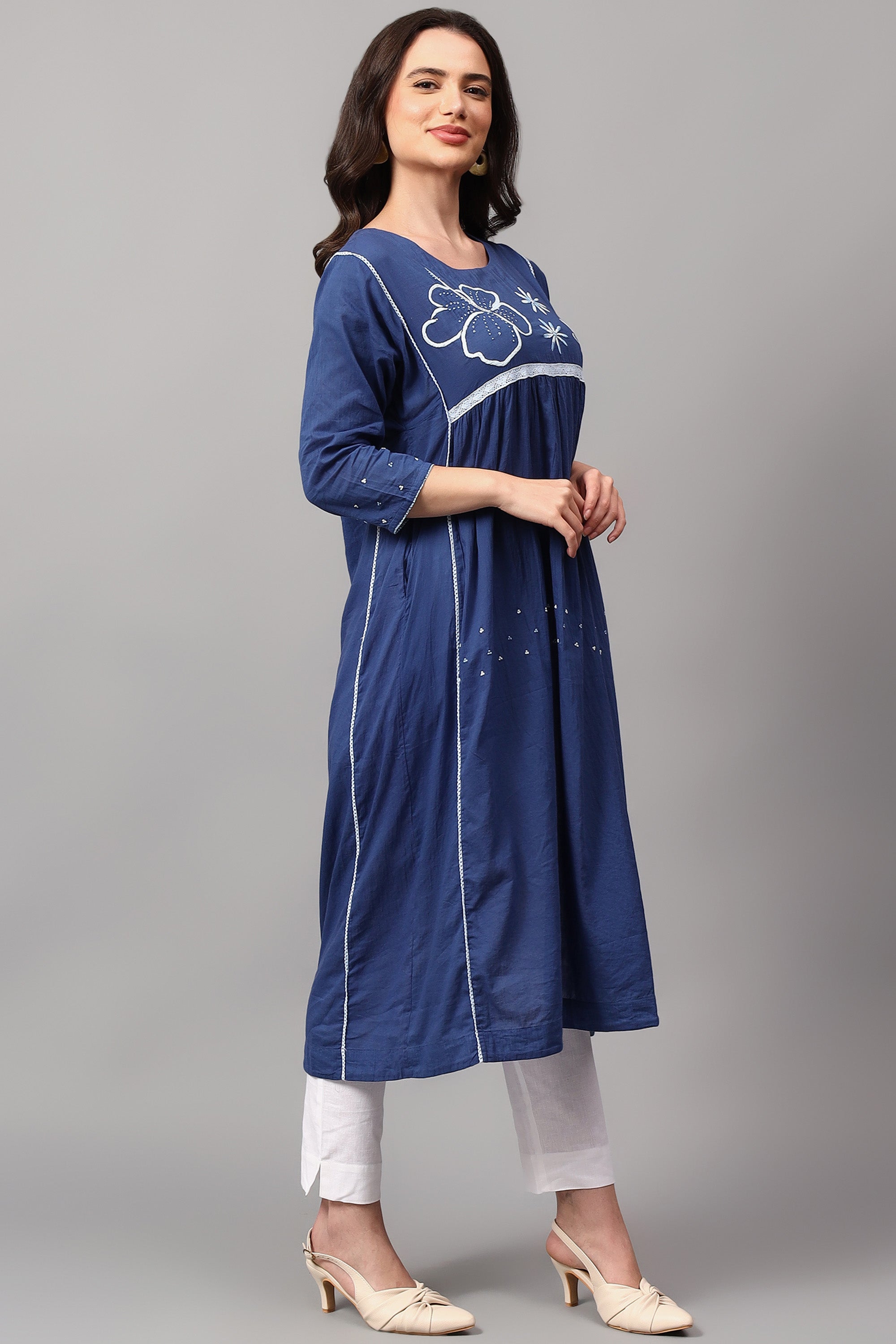 Tunic | Prose | Chikankari | Cotton