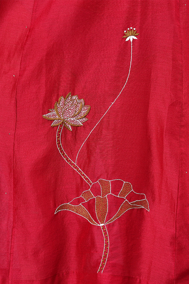 Tunic | Kriya | Chikankari | Cotton Silk (Chanderi)