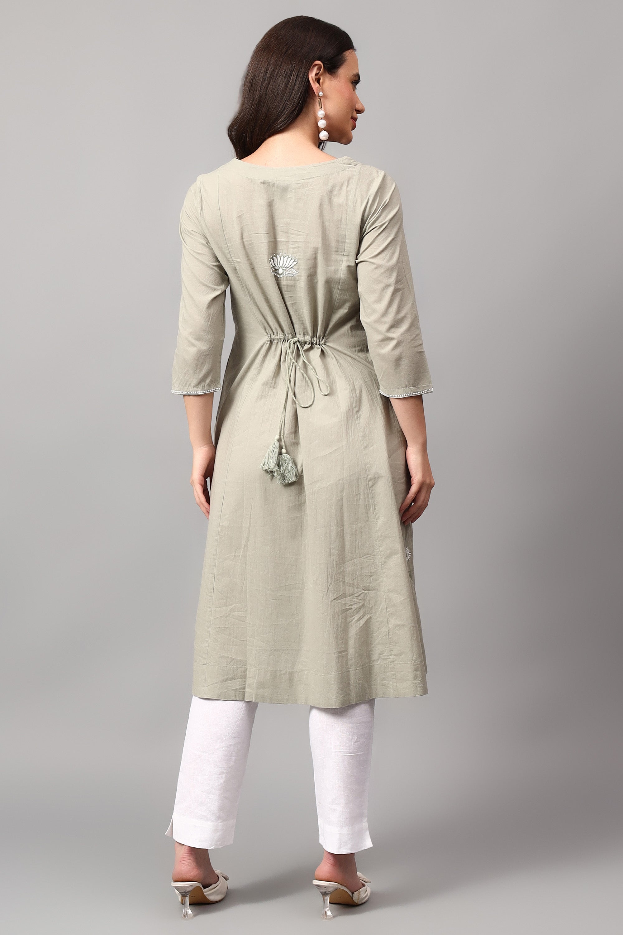Tunic | Kaifi | Chikankari |Cotton