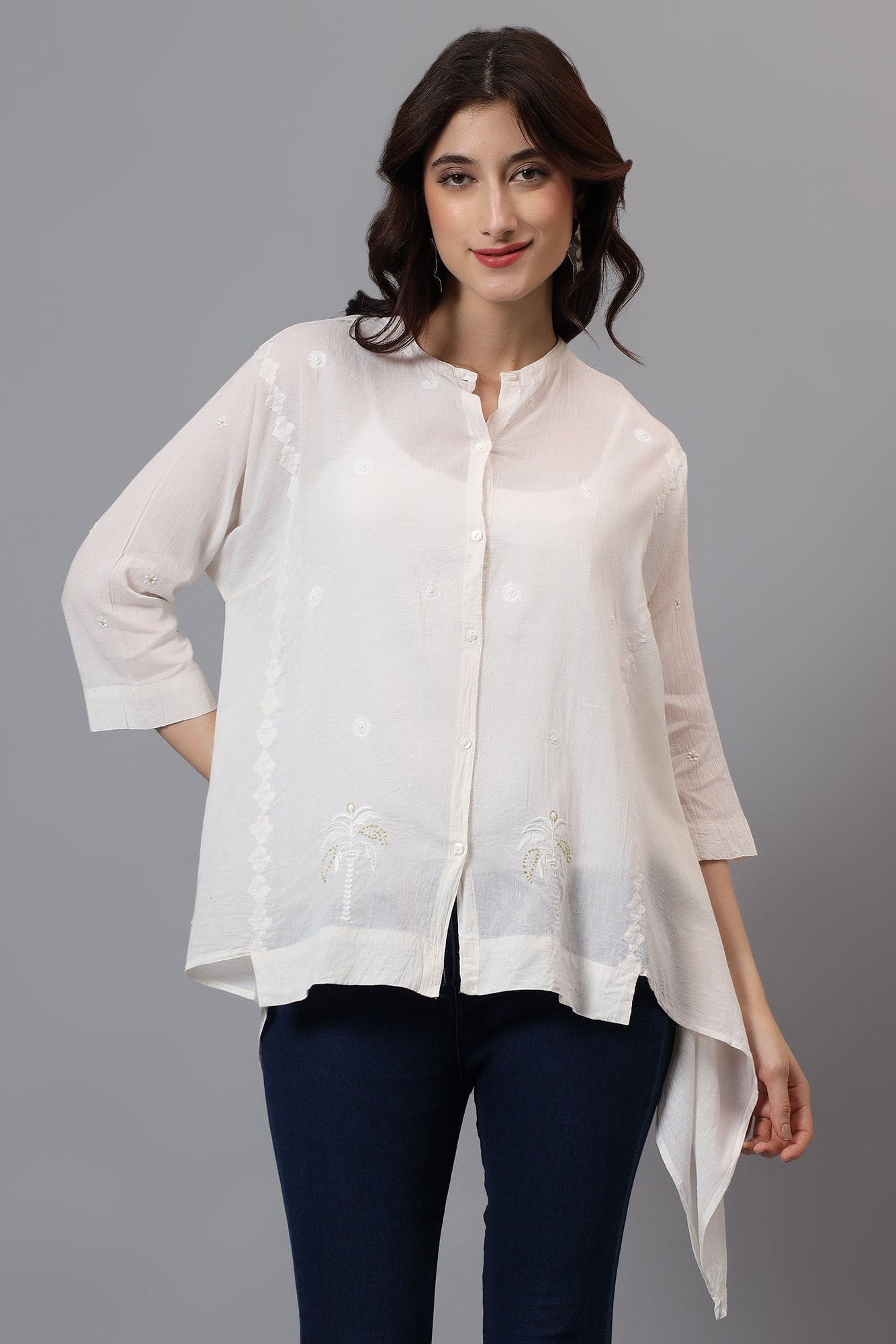 Overlay | Zemosez | Chikankari | Cotton