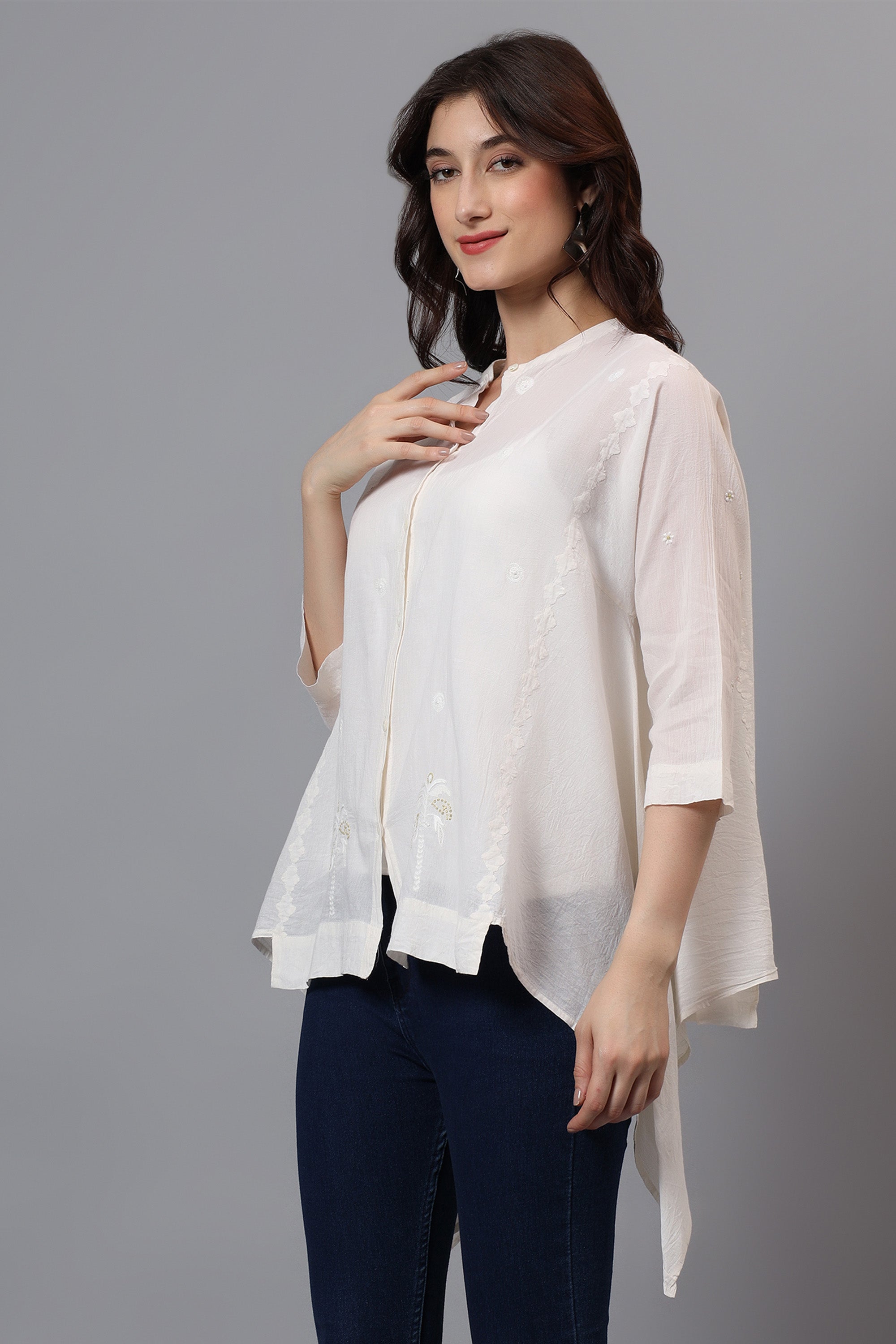 Overlay | Zemosez | Chikankari | Cotton