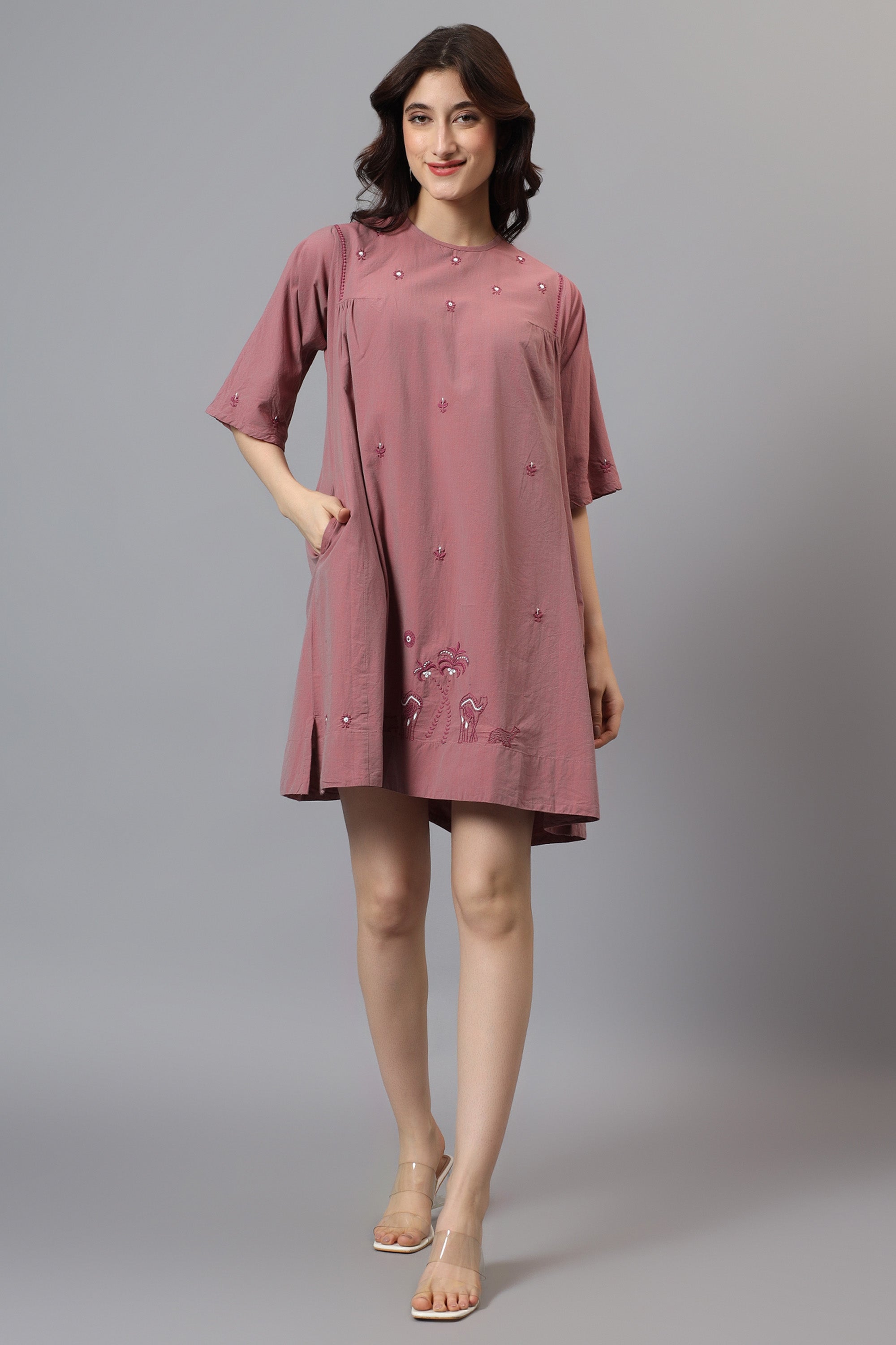 Tunic | Maulika | Chikankari | Cotton