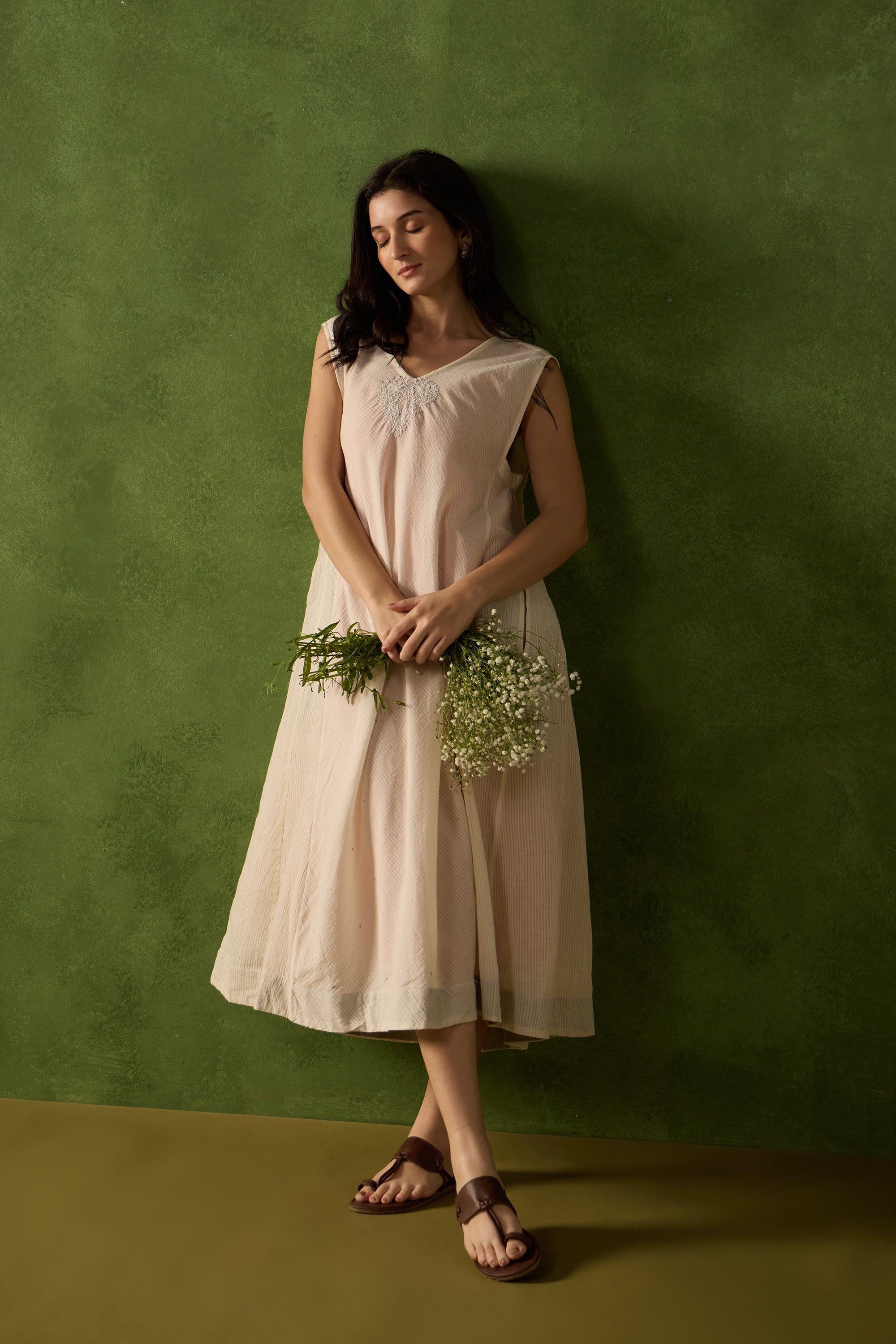 Barak handcrafted Chikankari Dress