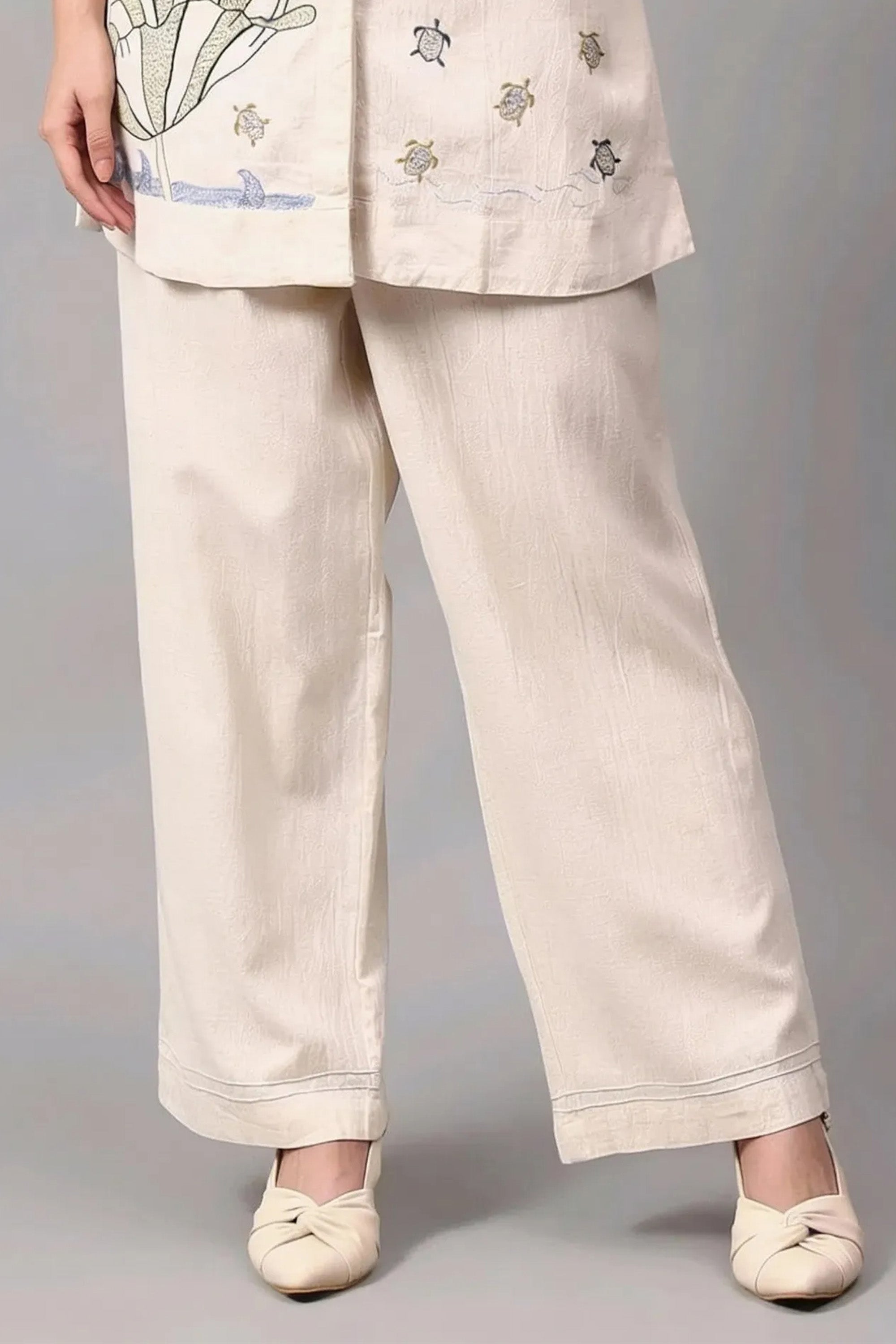 Classic Pyjamas | Dewa | Cotton linen | Ivory