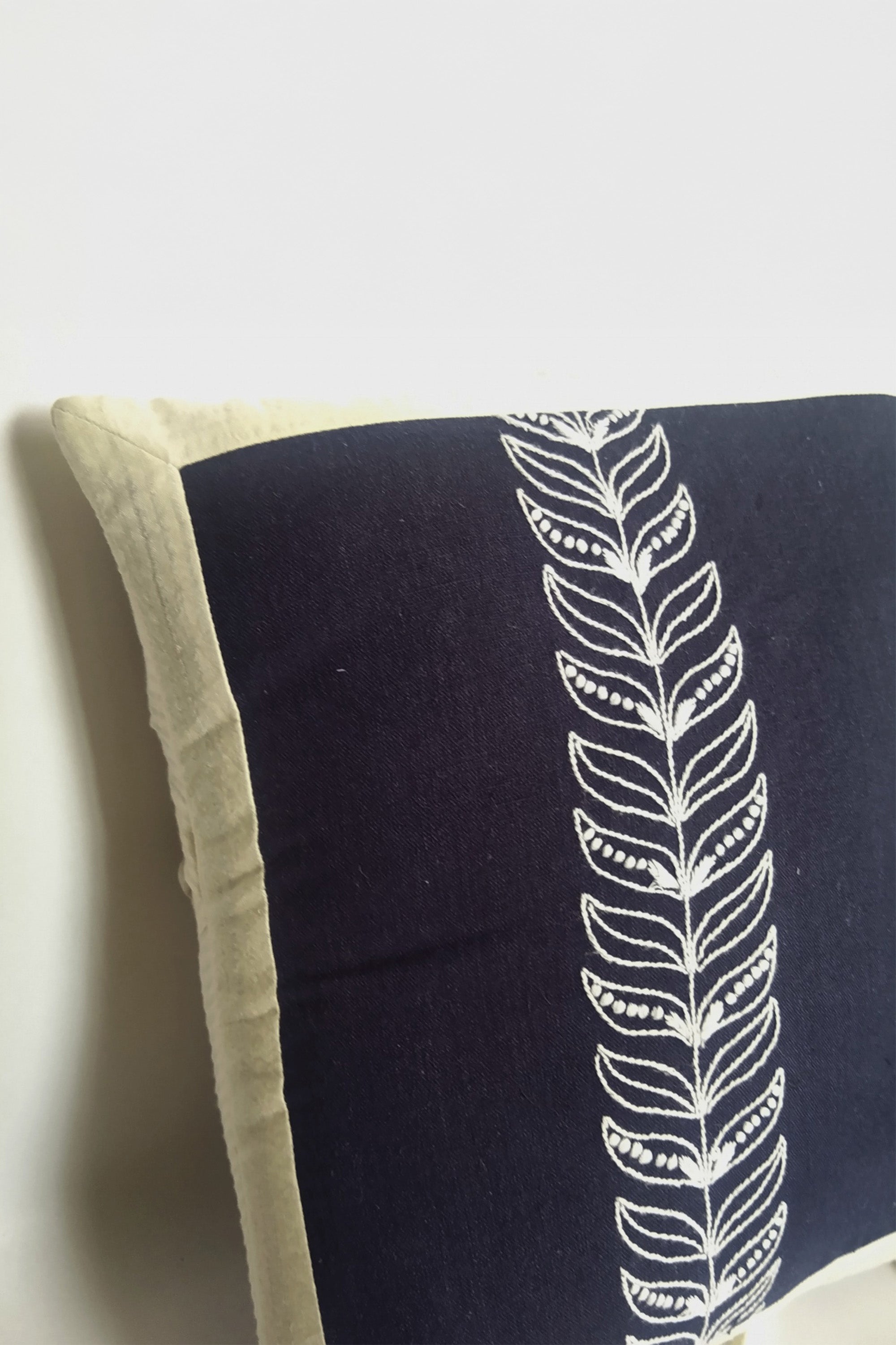 Small Cushion Cover | Latika | Chikankari | Cotton | 12"