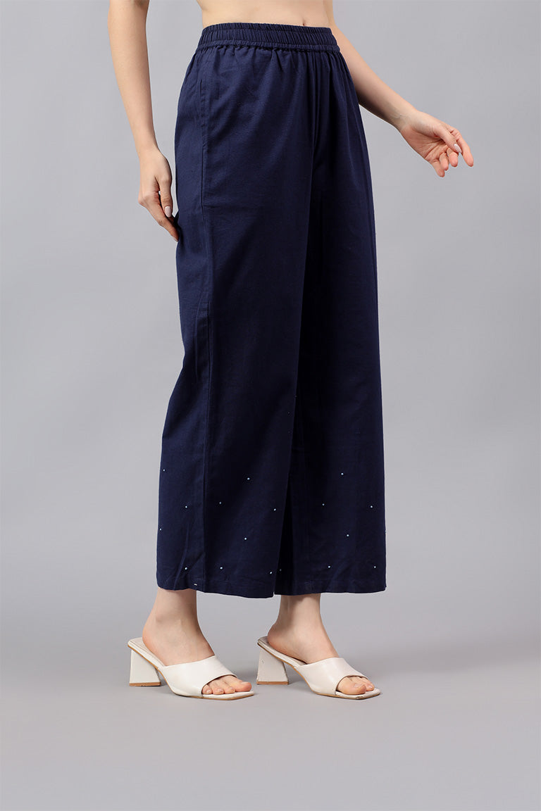 Classic Pyjamas | Dewa | Cotton linen | Indigo